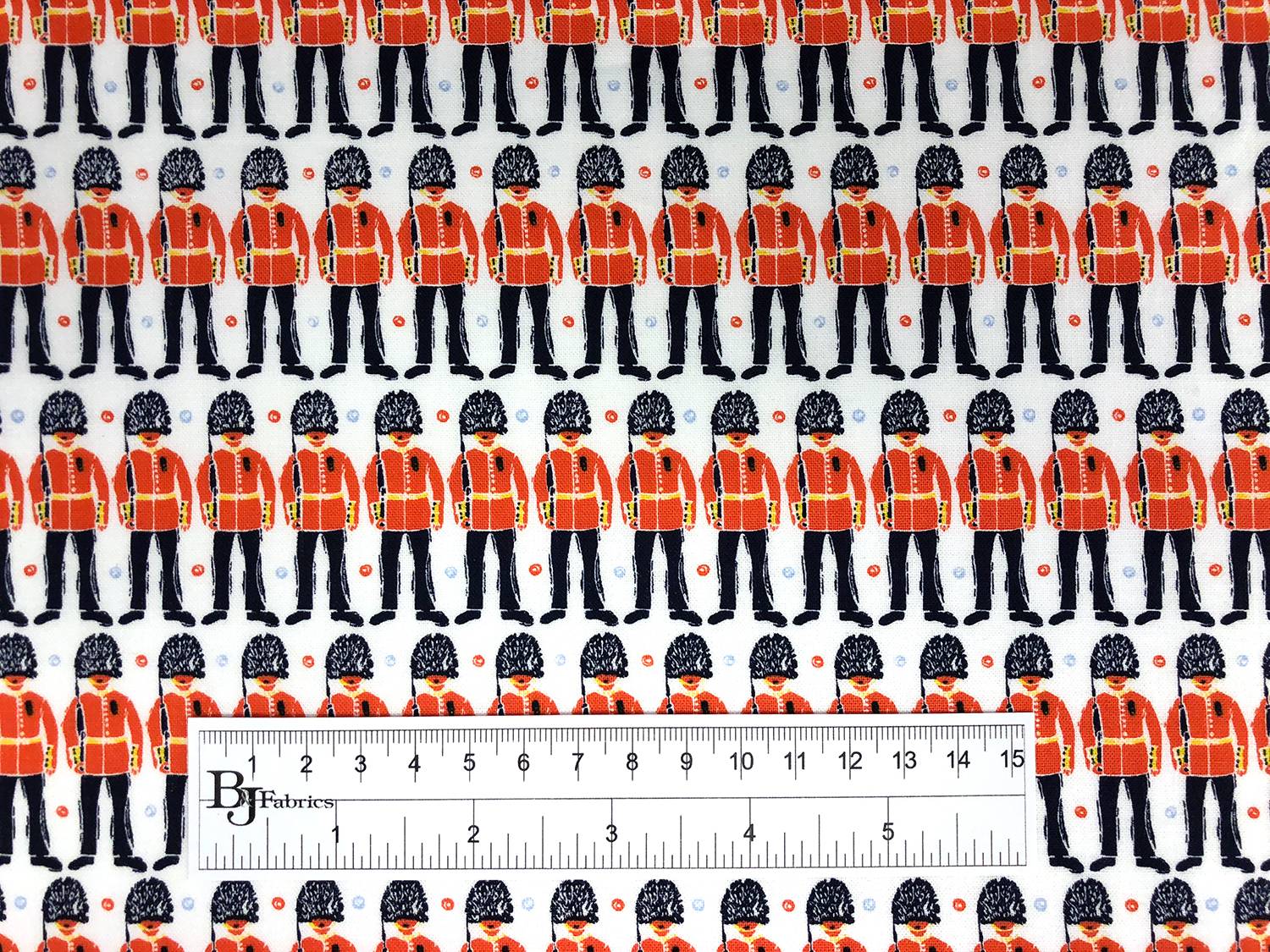 Cotton Broadcloth London Guards Print3
