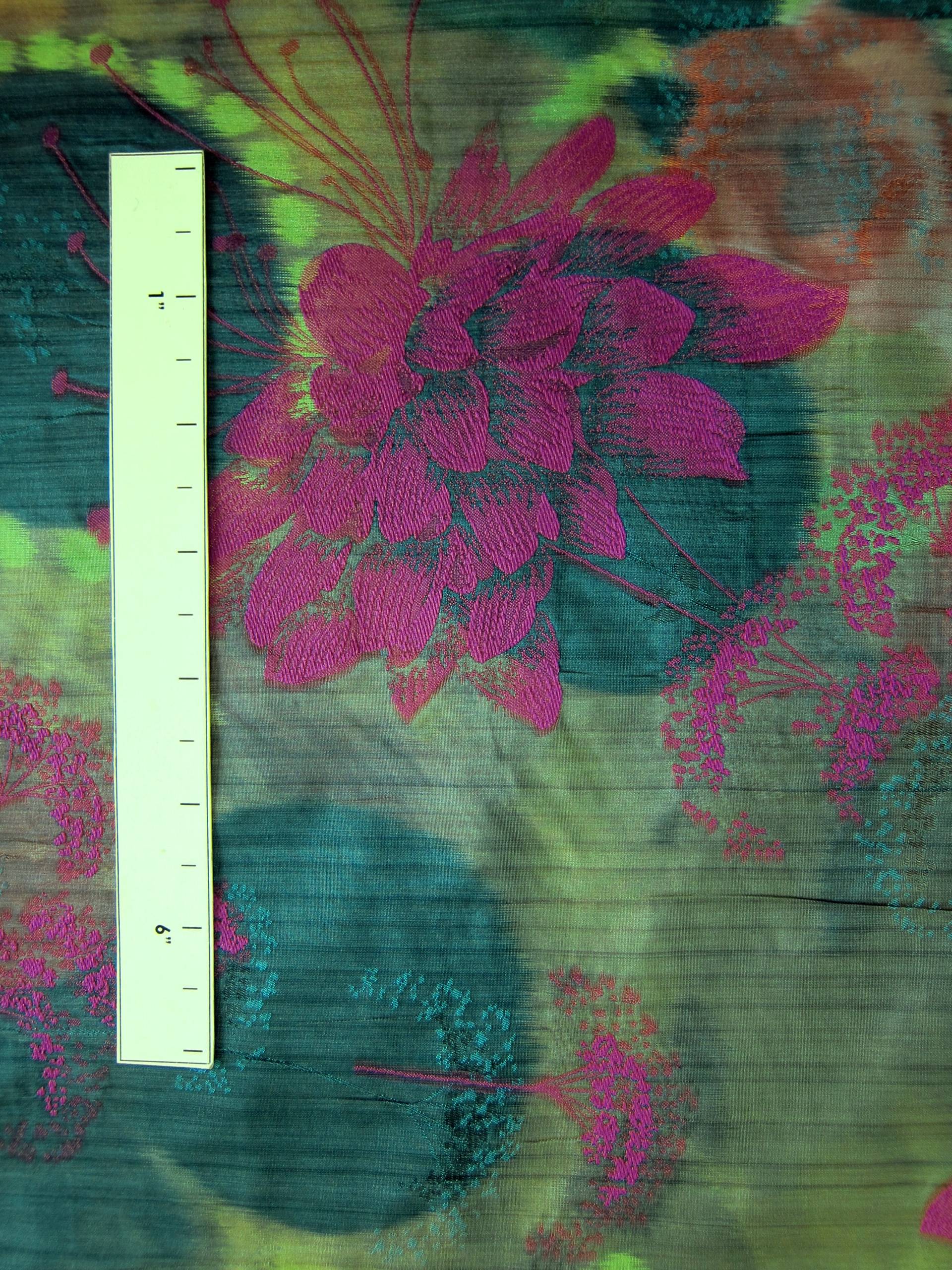Warp Printed Fil Coupé Taffeta1