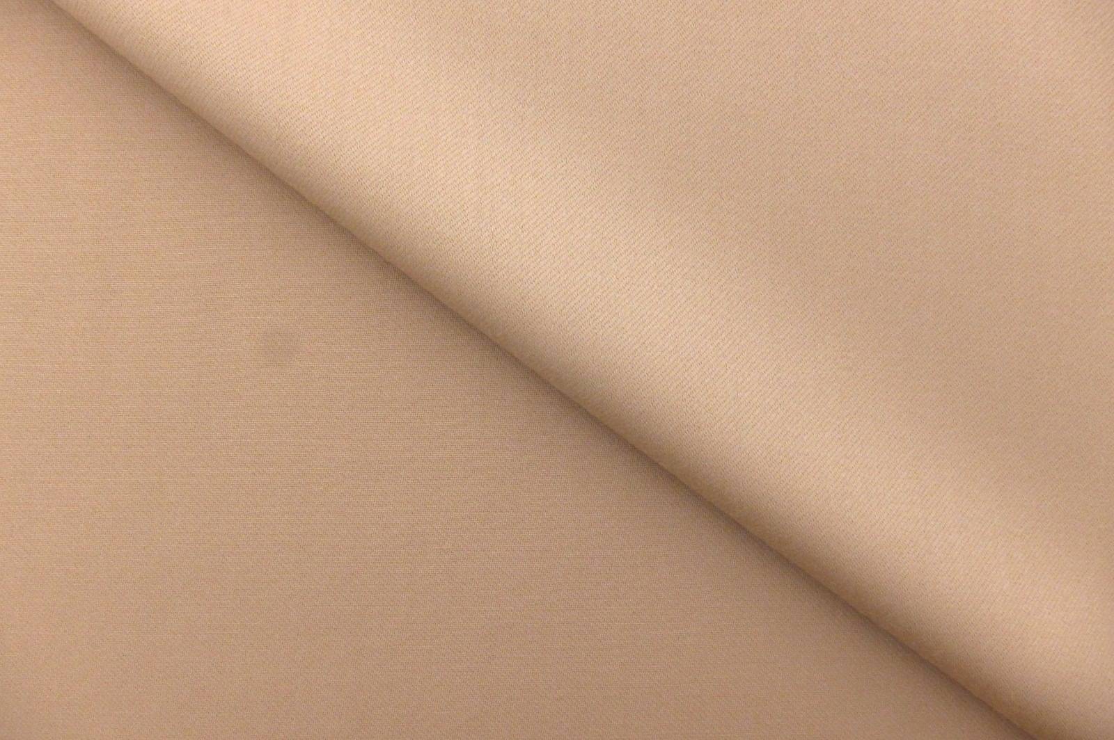 Italian Wool Satin Faille in Sand0