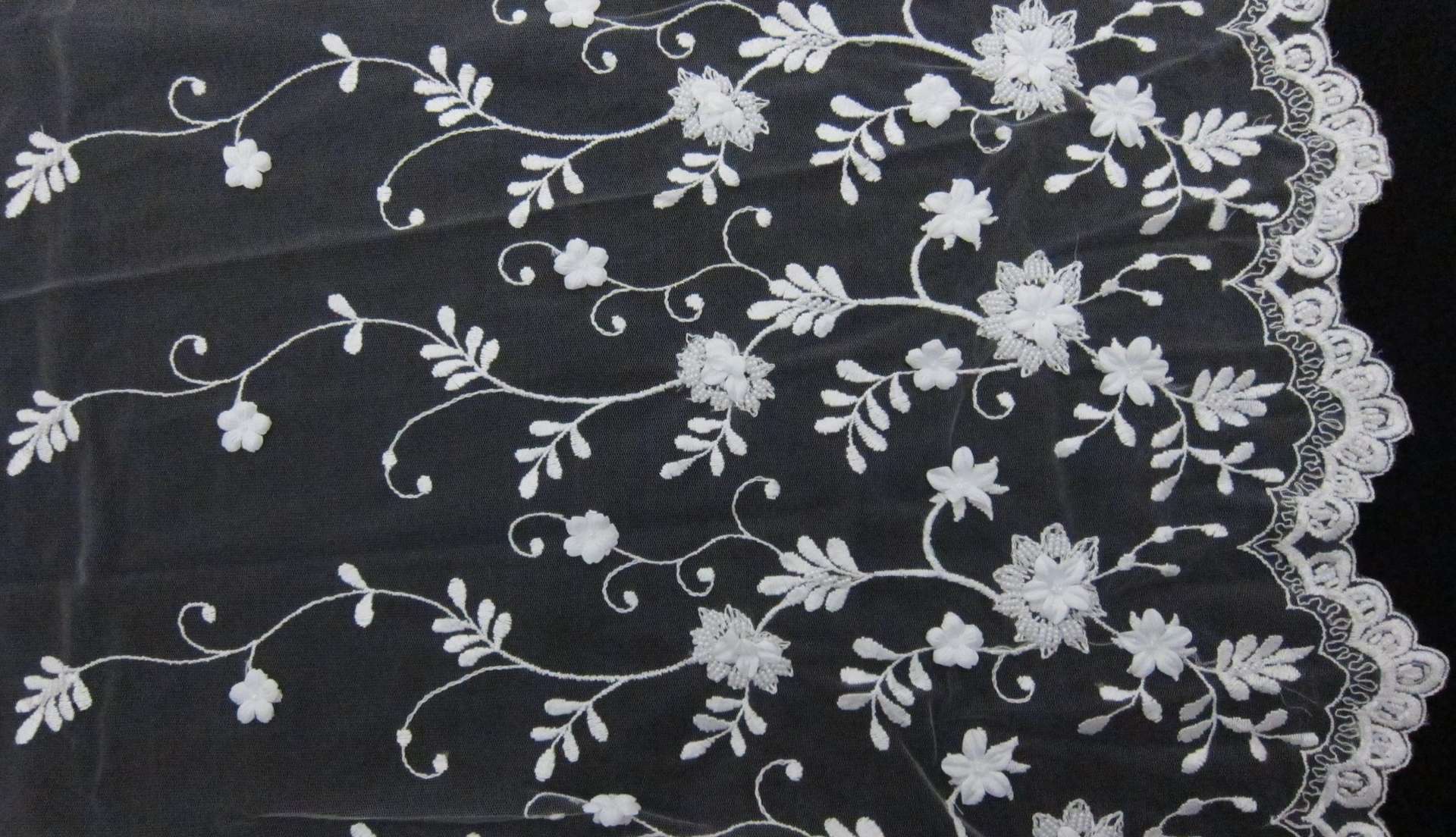 Beaded Embroidered Illusion0