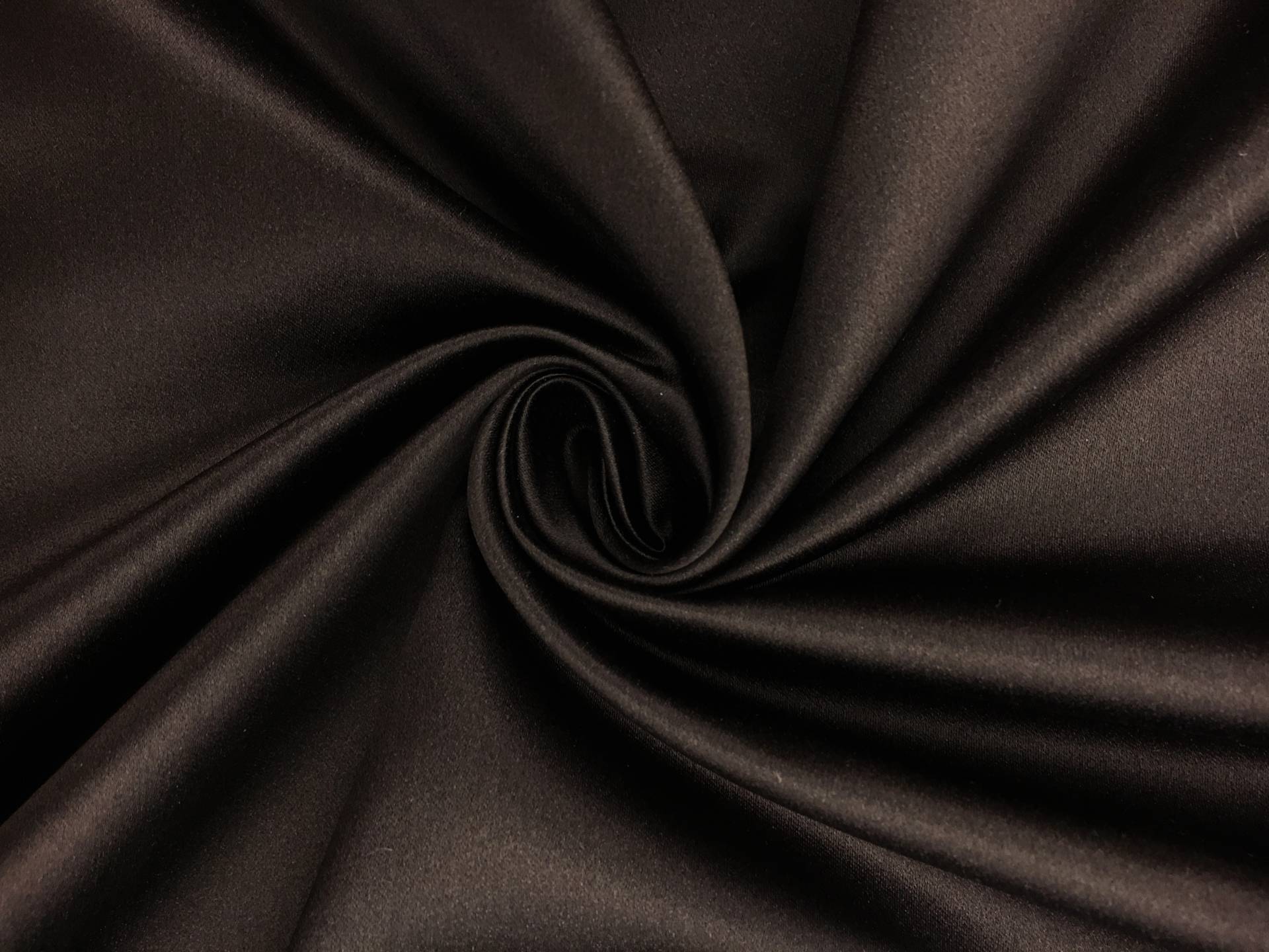 Italian Silk Duchesse Satin in Chocolate Brown0