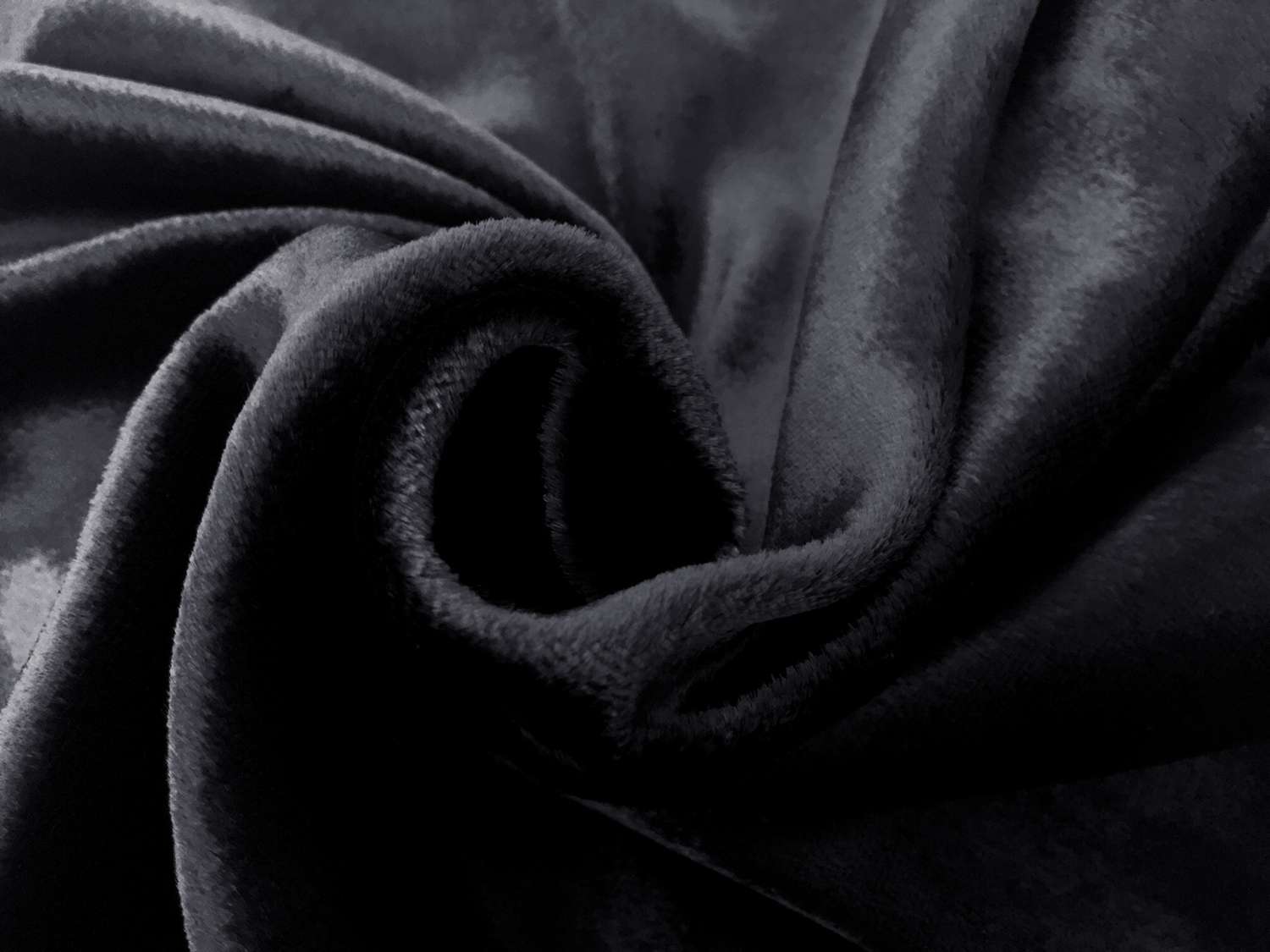 French Silk Rayon Panne Velvet in Navy0