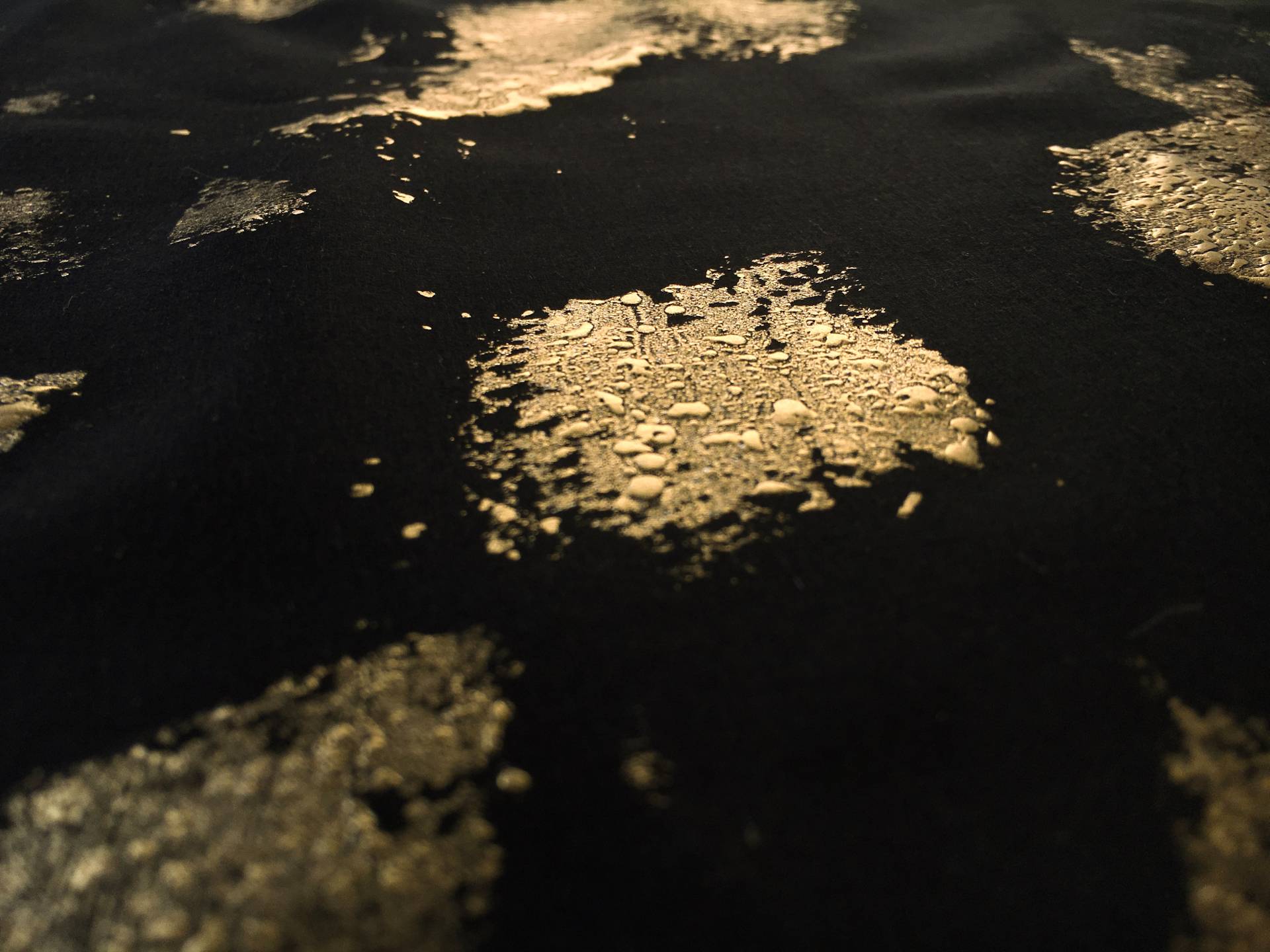 Gold Handpainted Doubleface Silk Charmeuse2