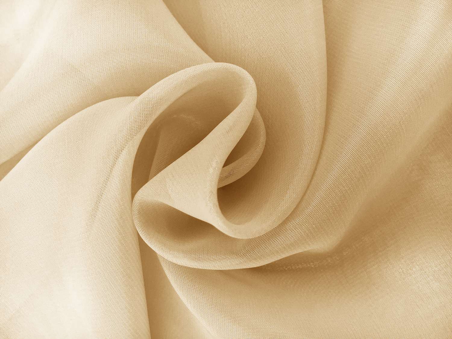 Microfiber Silver Metallic Chiffon in Sand
