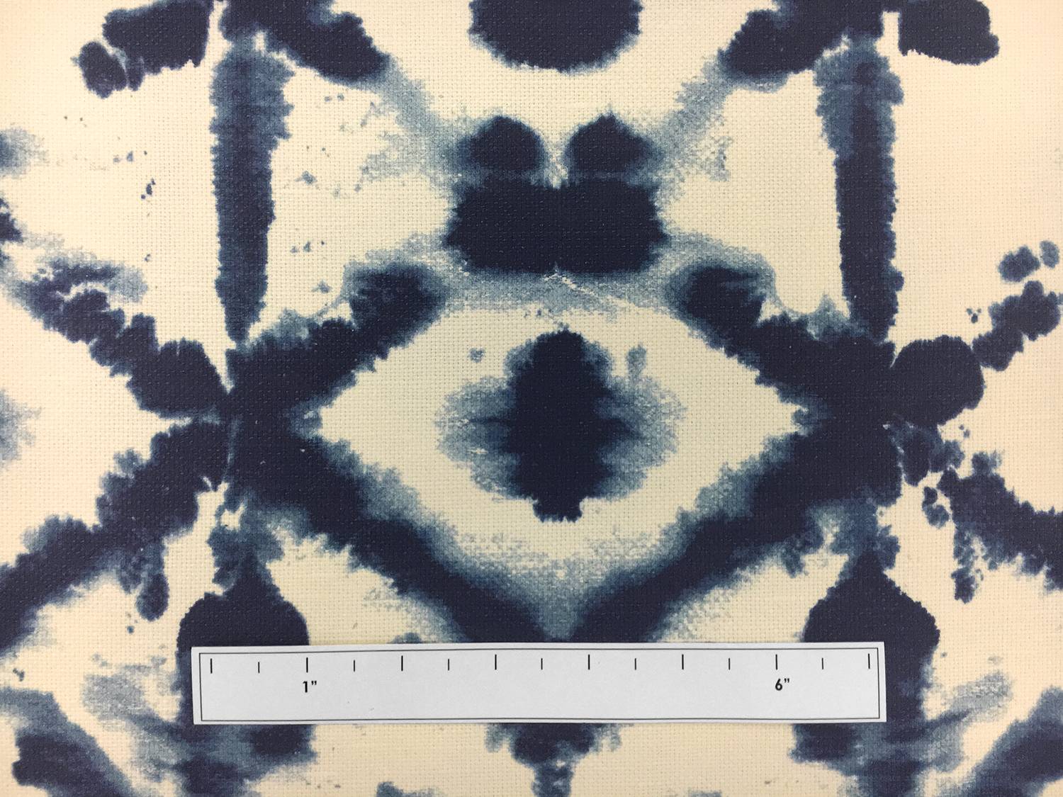 Linen Cotton Canvas Rorschach Print1