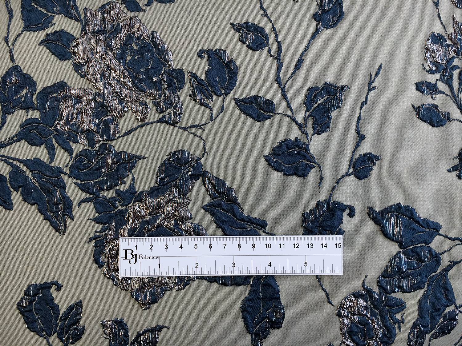 Swiss Metallic Brocade with Rose Degradé Patterns1