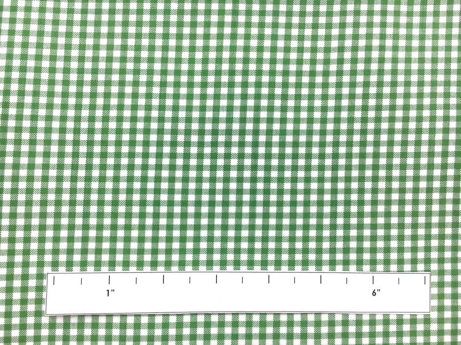 Carolina Cotton Gingham in Kelly1