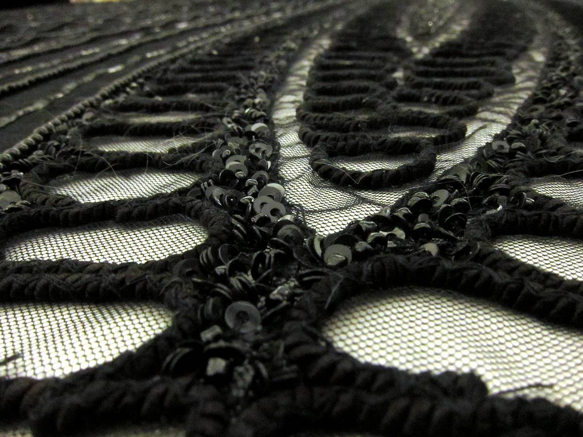 Novelty Beaded and Embroidered Tulle Panel2
