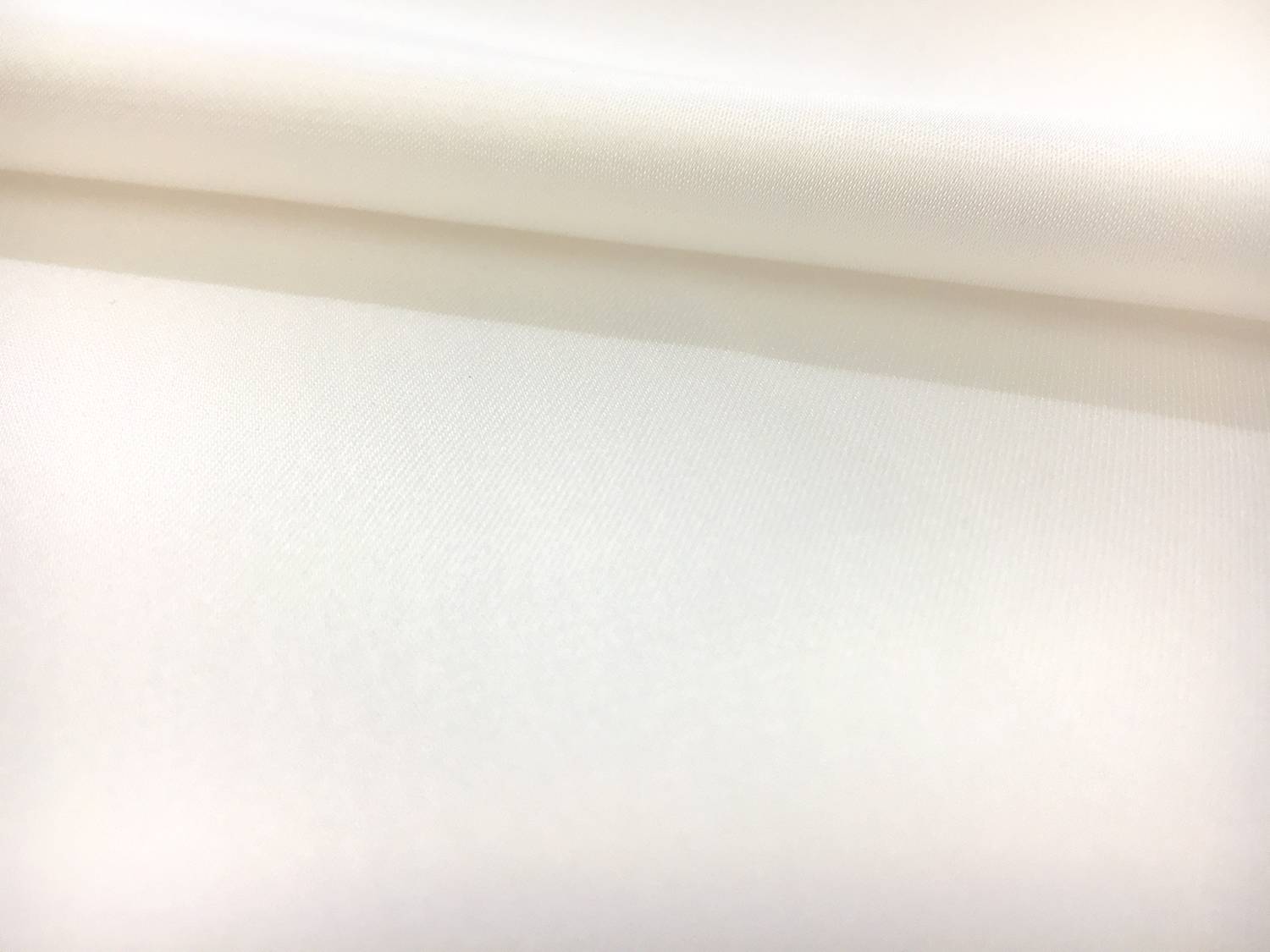 Japanese Polyester Charmeuse in Off White0