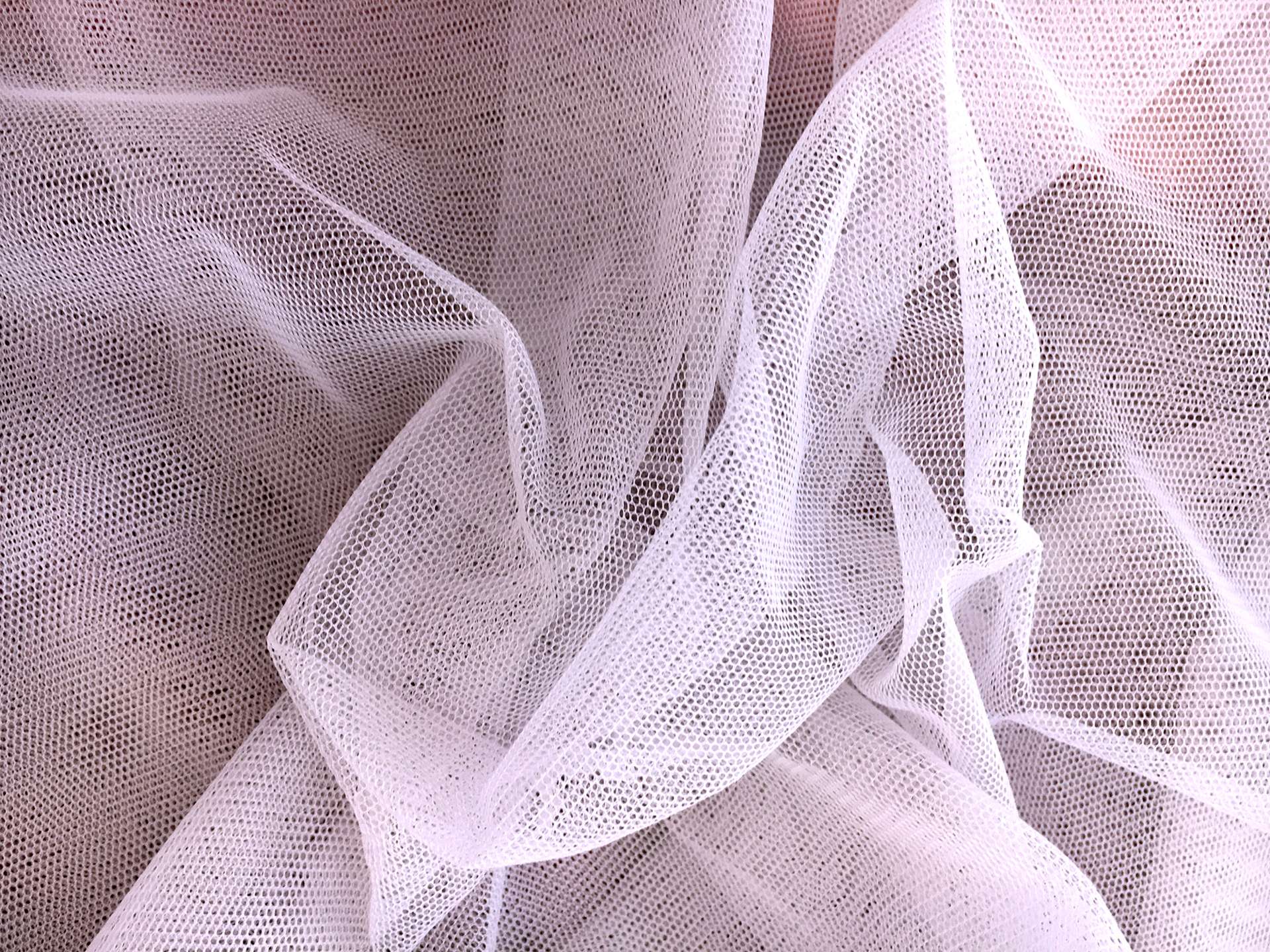 Nylon Bobbinet in Icerose0
