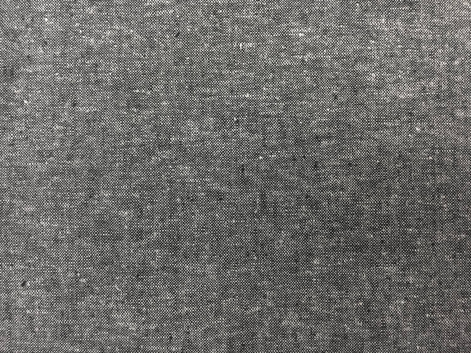 Yarn Dyed Linen Cotton Blend in Black2
