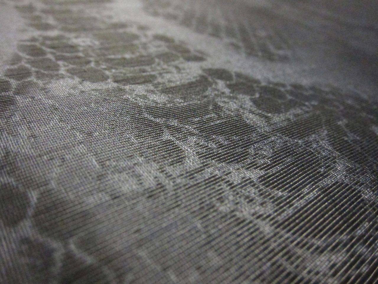 Heavy Metallic Silk Blend Printed Organza2