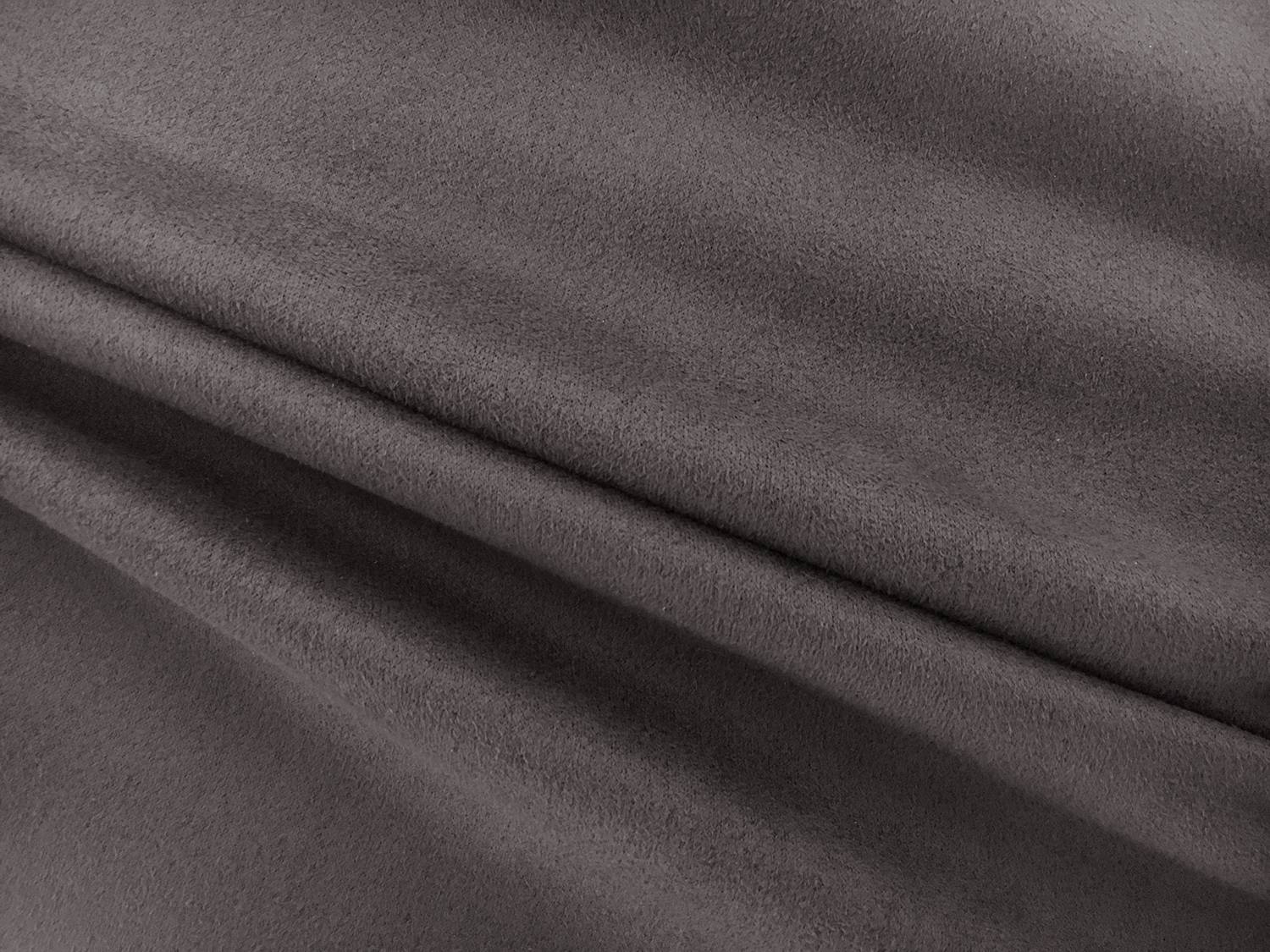 Stretch Suede with Scuba Backing in Charcoal0