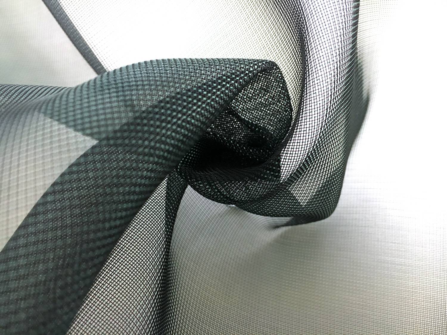 Italian Nylon Blend Mesh in Teal Black1