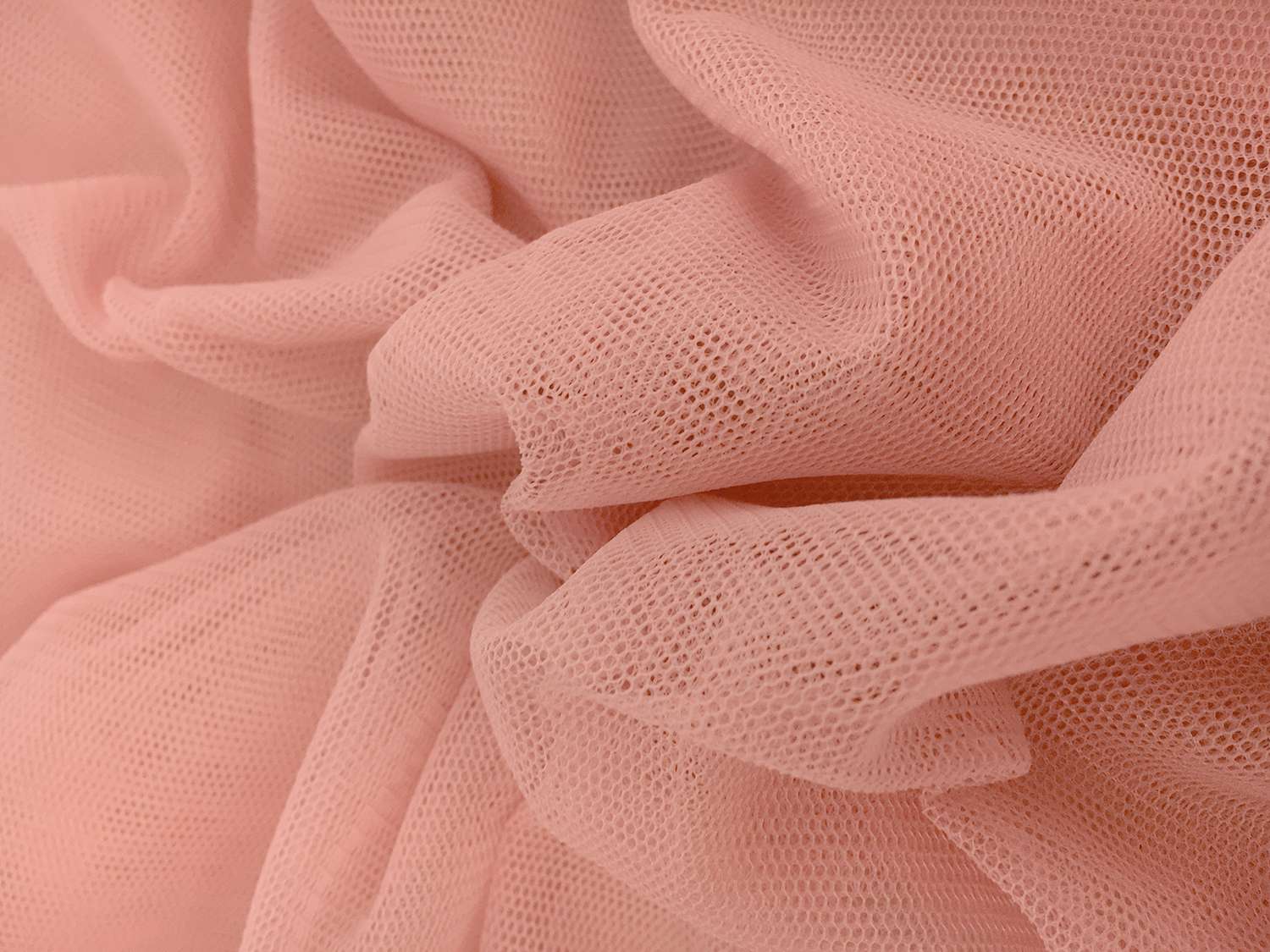 Nylon Bobbinet in Tearose