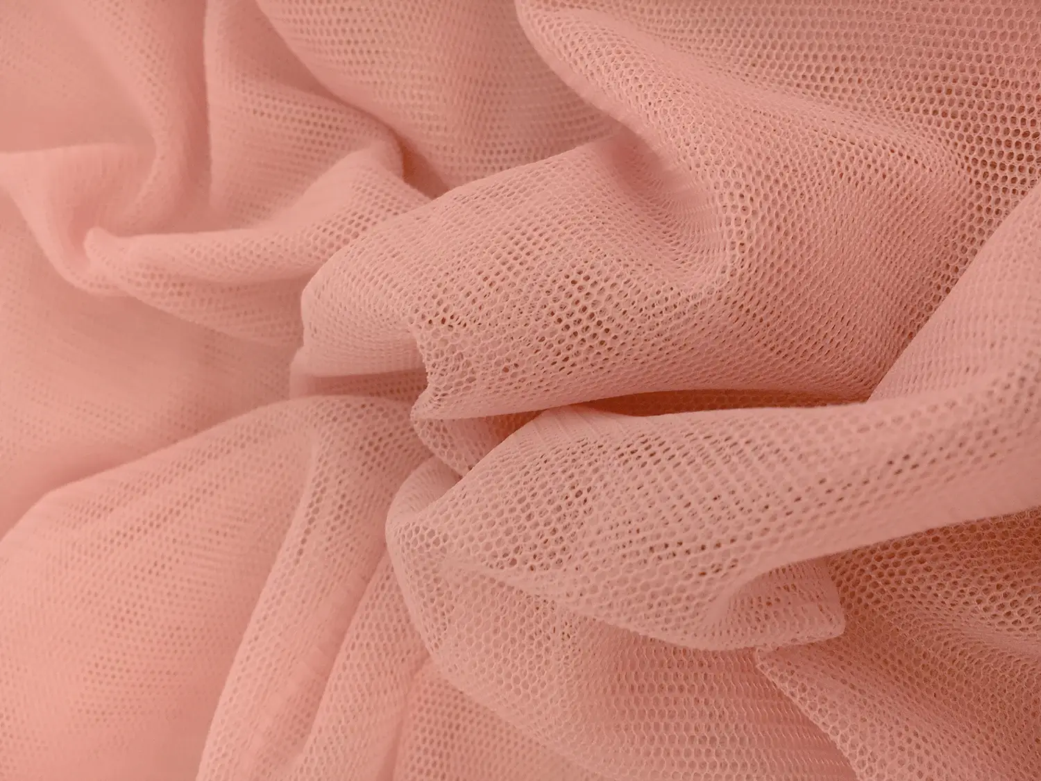 Nylon Bobbinet in Tearose0