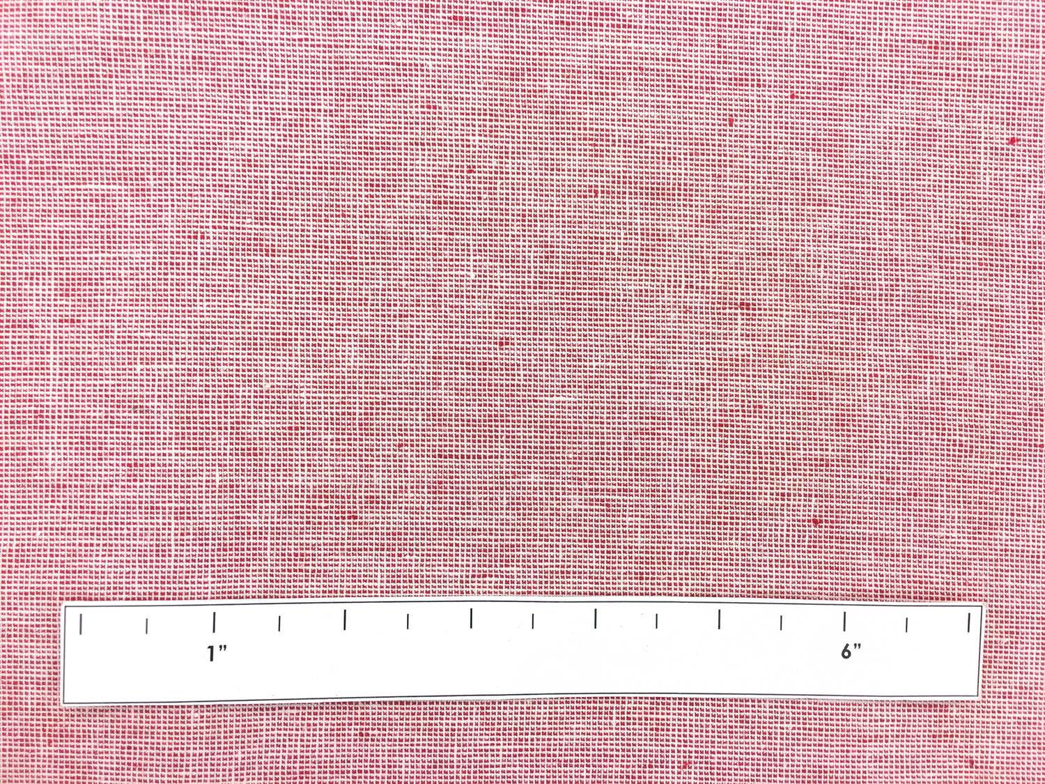 Homespun Two Toned Linen Cotton Blend in Scarlet1