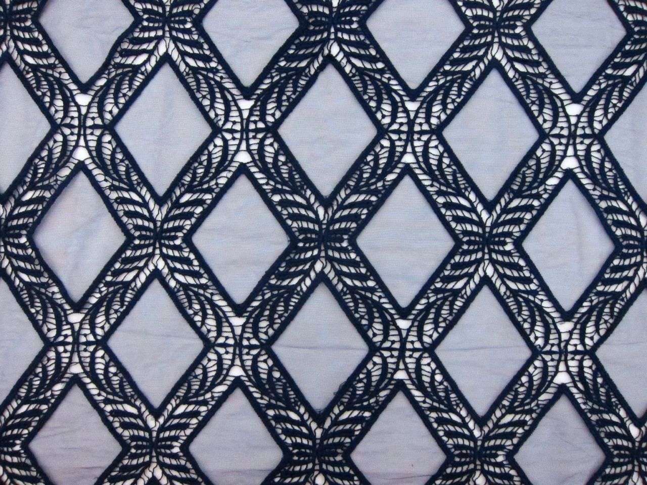Novelty Embroidered Cut Out Tulle0
