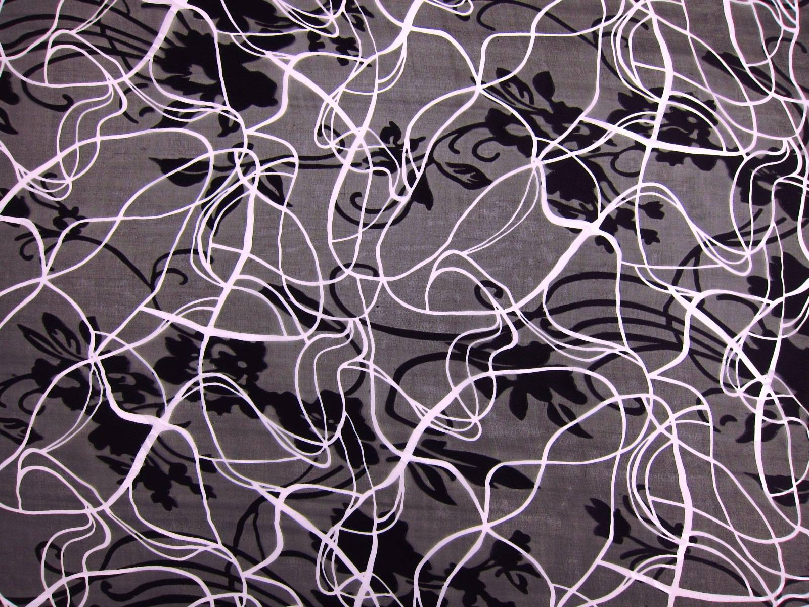 Printed Silk Burnout Chiffon0