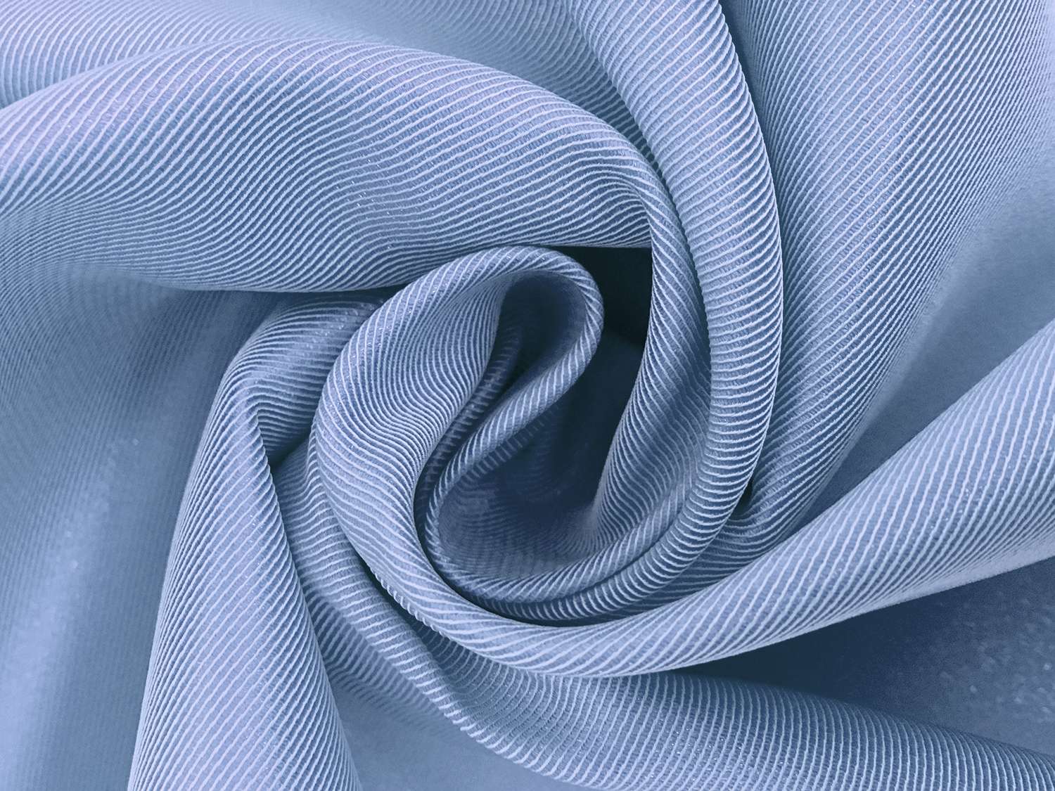 Metallic Polyester Twill in Baby Blue