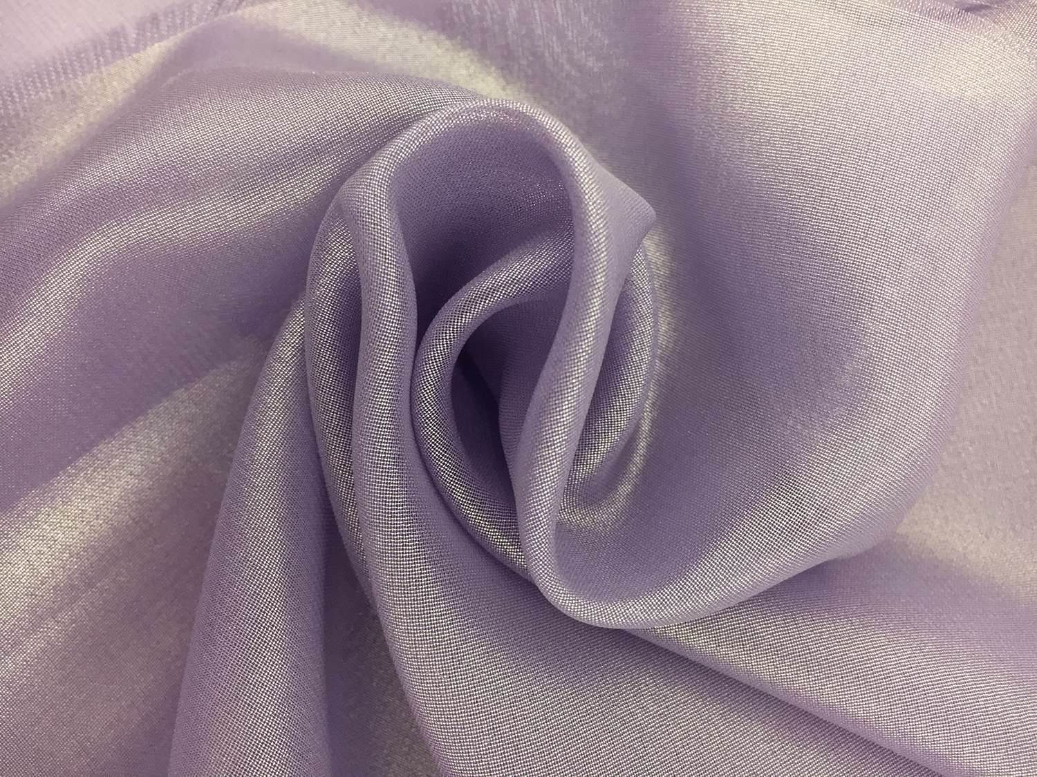 Microfiber Silver Metallic Chiffon in Amethyst