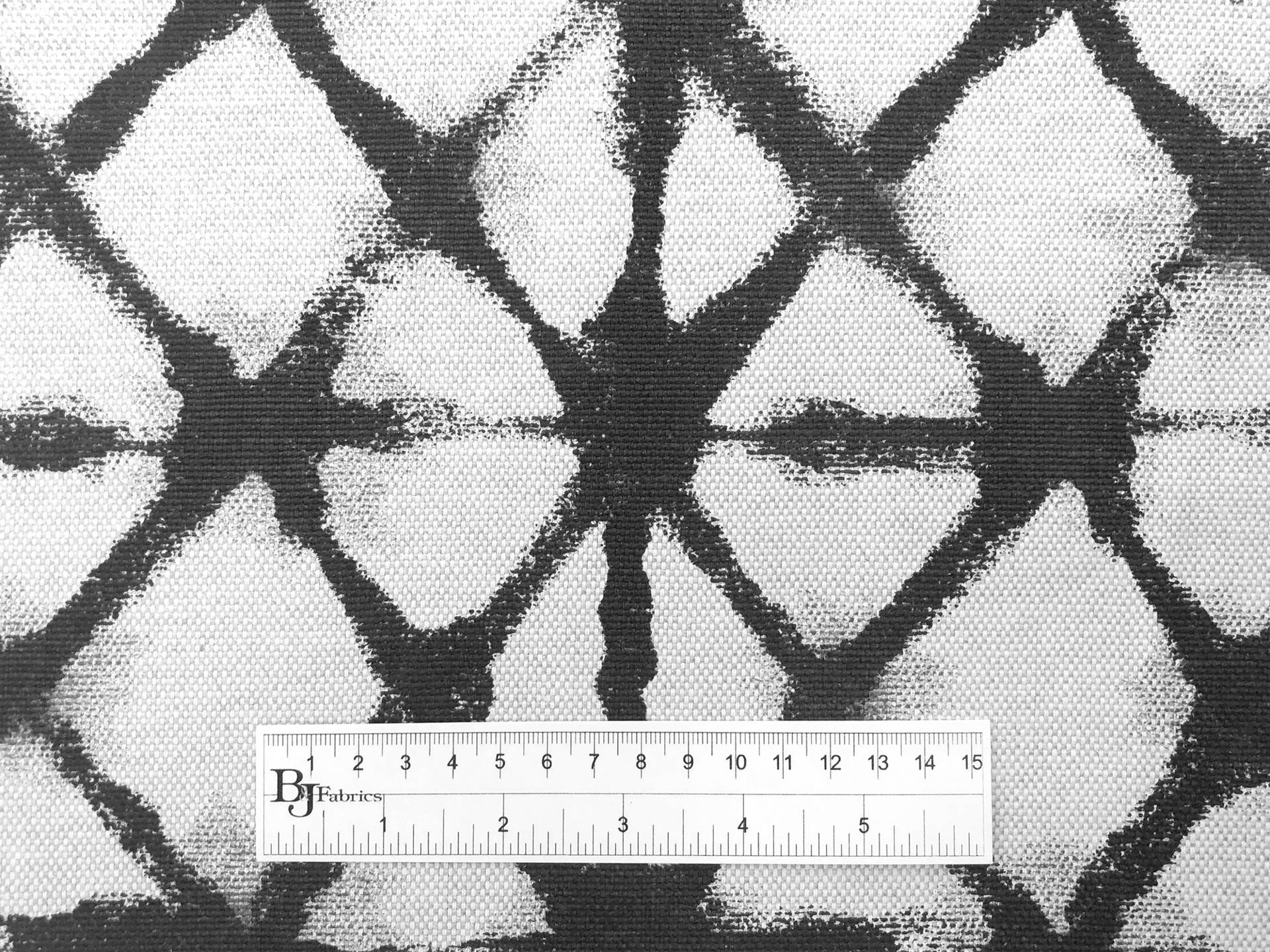 Charcoal Shibori Cotton Blend Upholstery Print3