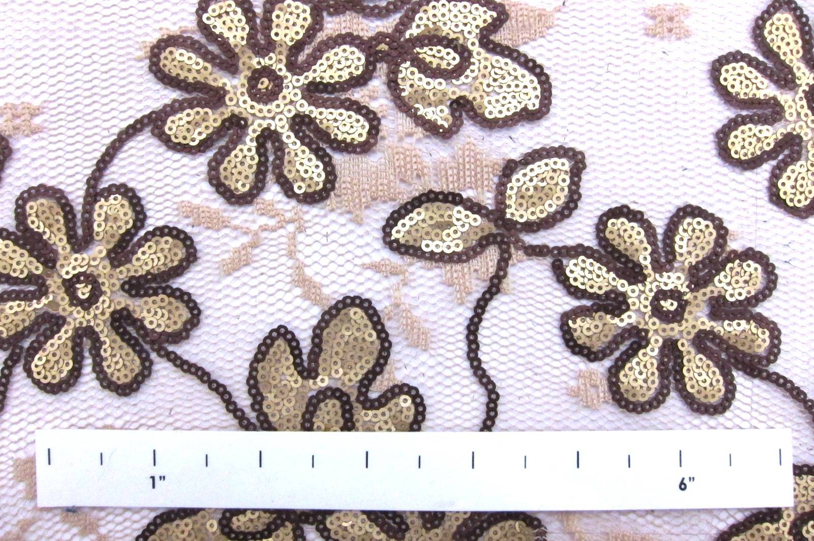 Sequins on Embroidered Tulle1