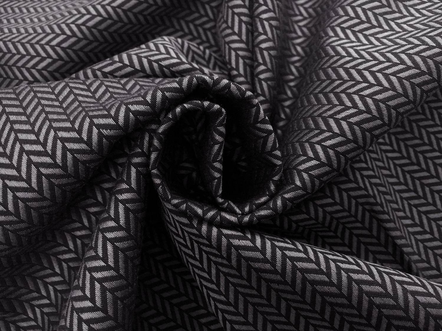 Cotton Shirting With Herringbone Dobby1