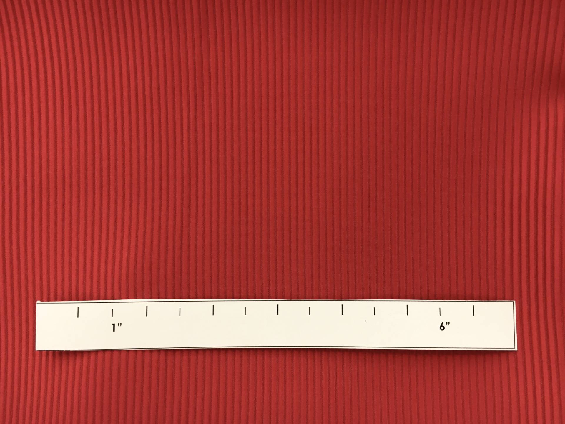 Italian Cotton and Acetate Ottoman in Rosso1