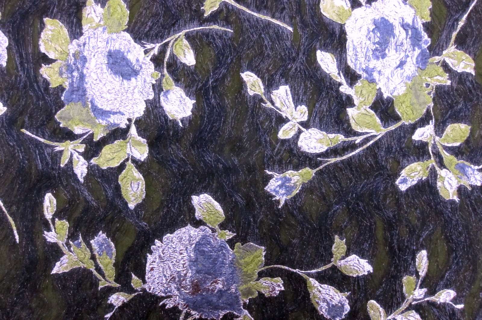 Silk Blend Metallic Cloqué0
