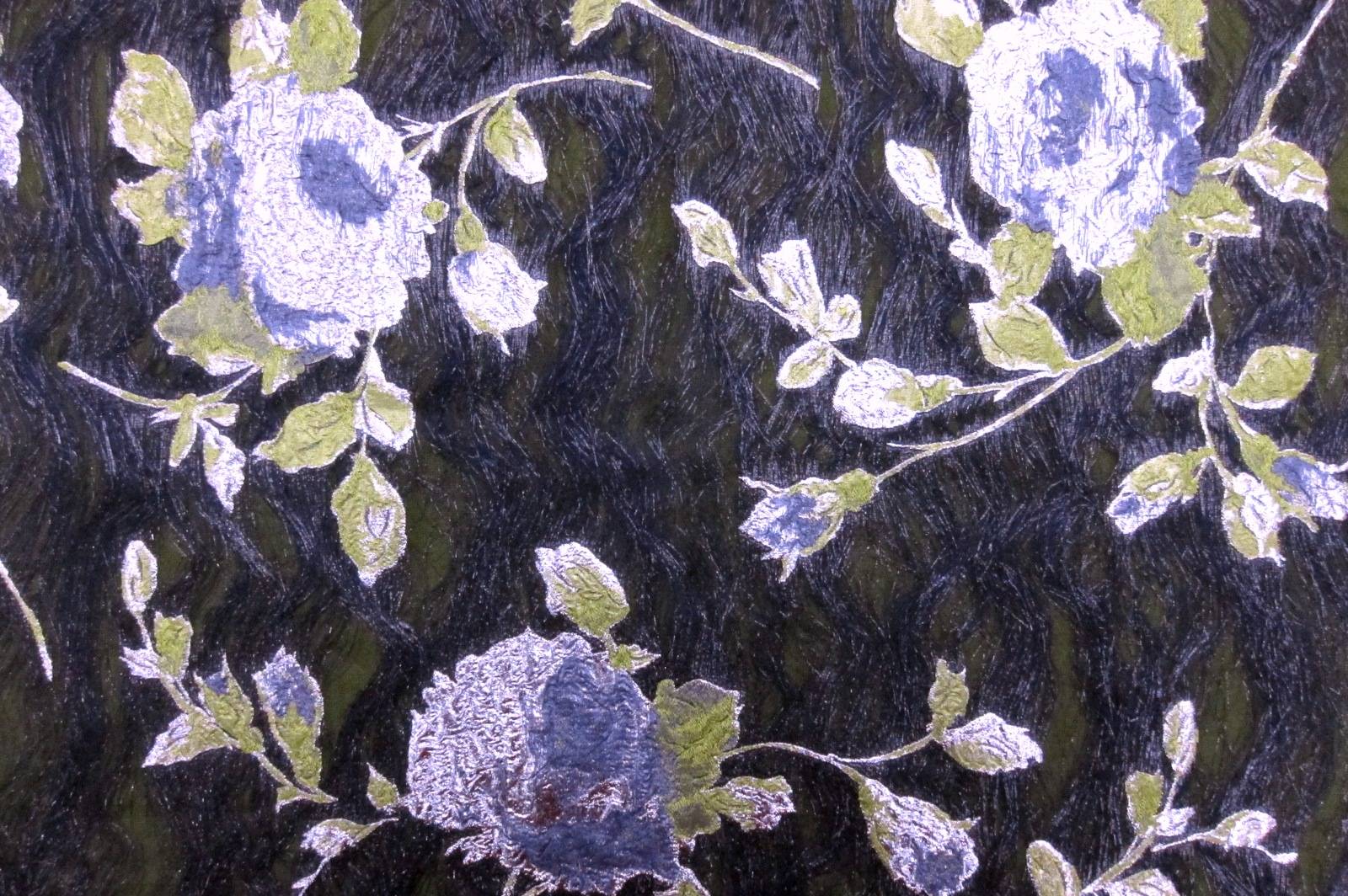 Silk Blend Metallic Cloqué0