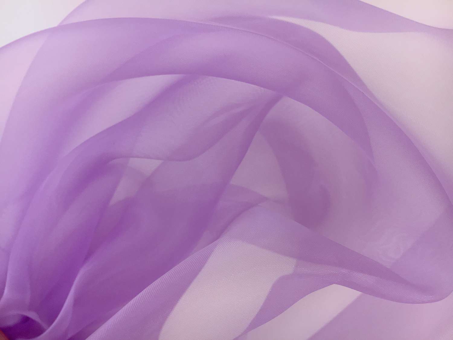 Japanese Polyester Extra Fine Organza in Lavender0