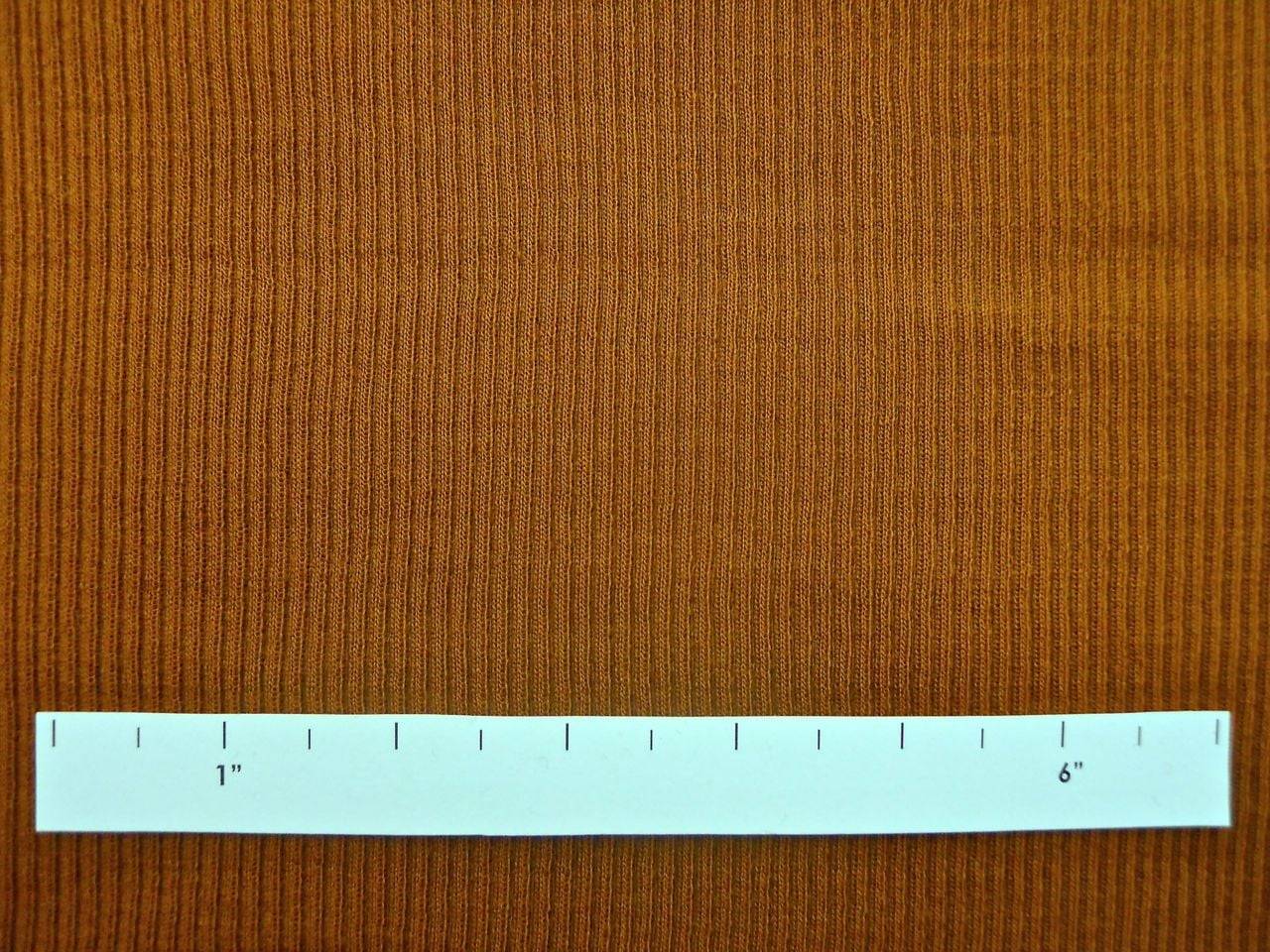Virgin Wool Rib Knit in Rust1