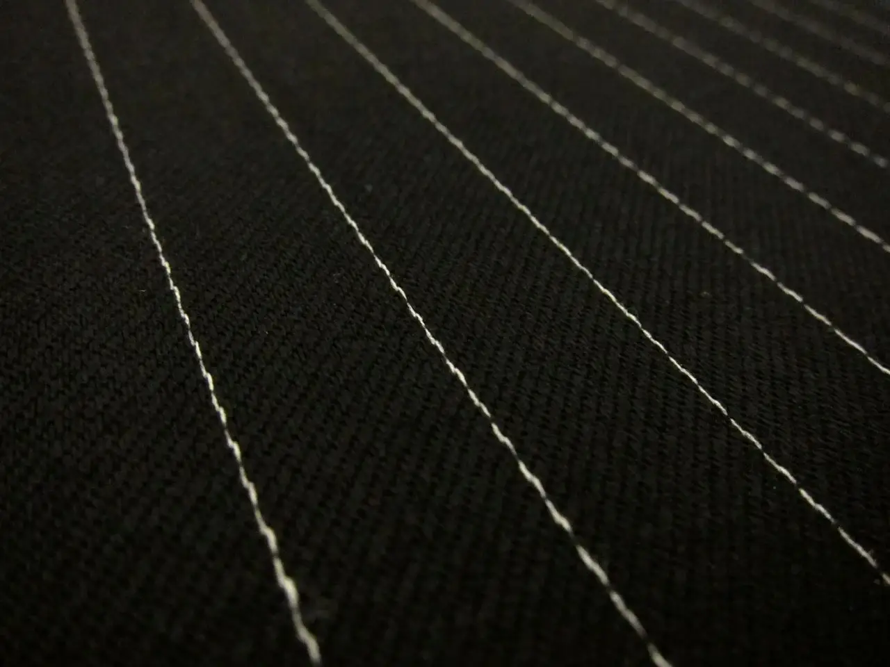 Wool Blend Satin Faille Pinstripe2