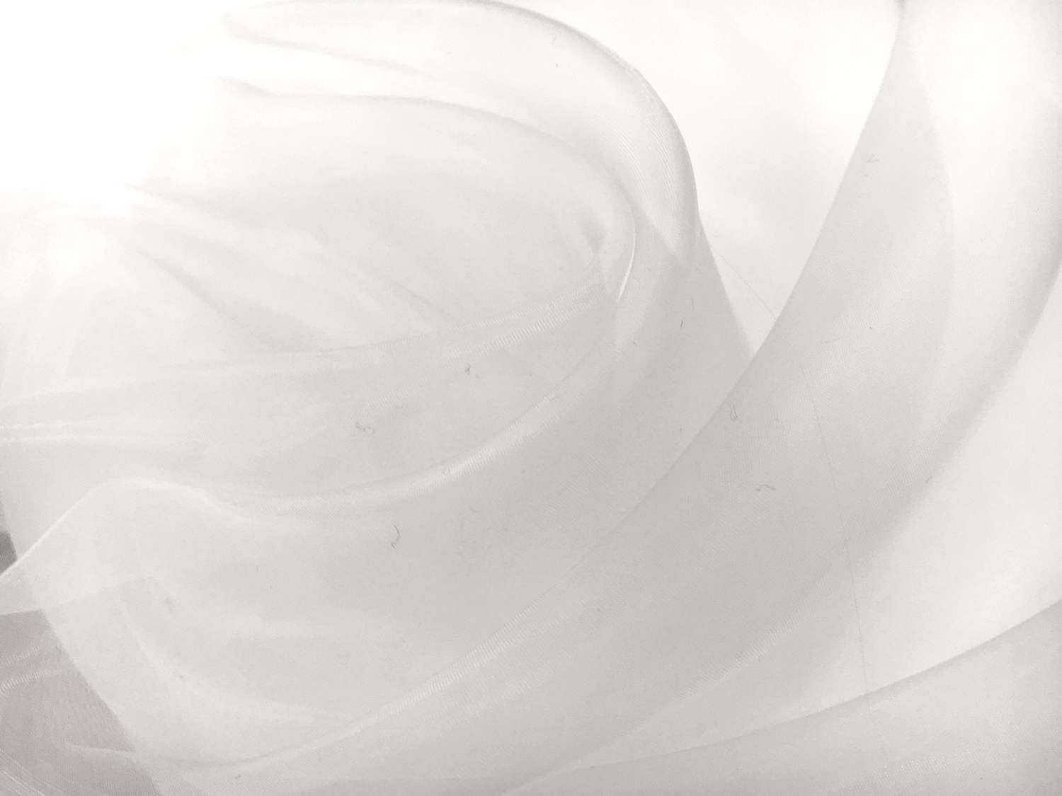 Japanese Polyester Extra Fine Organza in White0