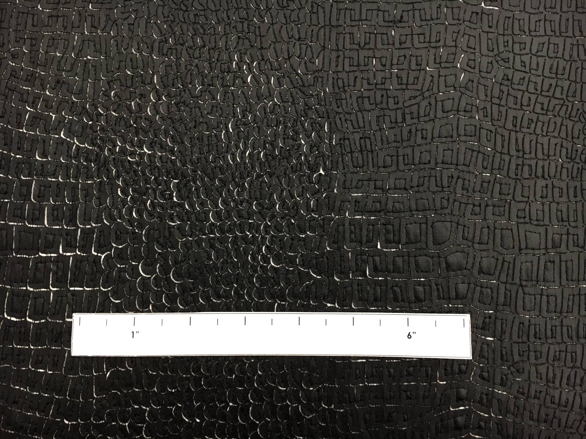 Embroidered Pleather on Tulle1