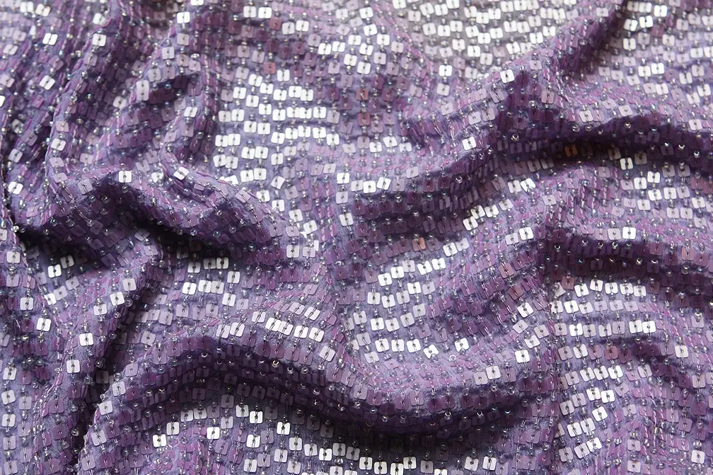 Sequins on Silk Chiffon3