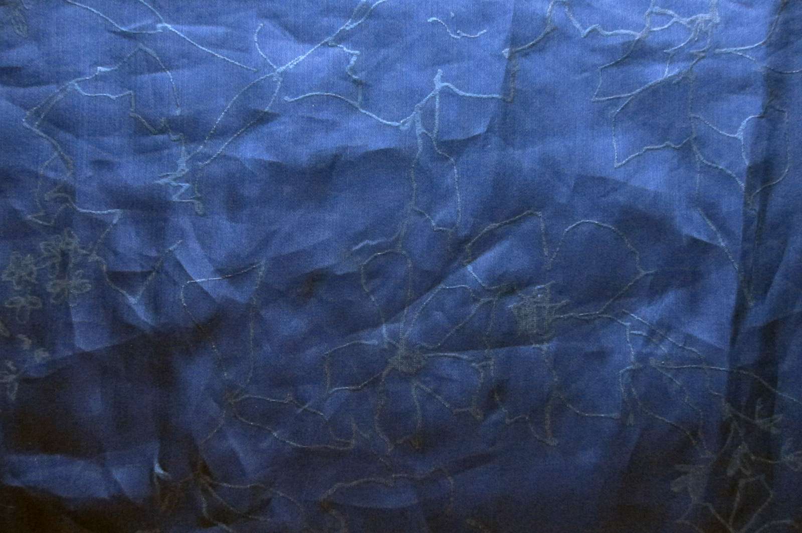 Metallic Printed Silk Satin Organza0