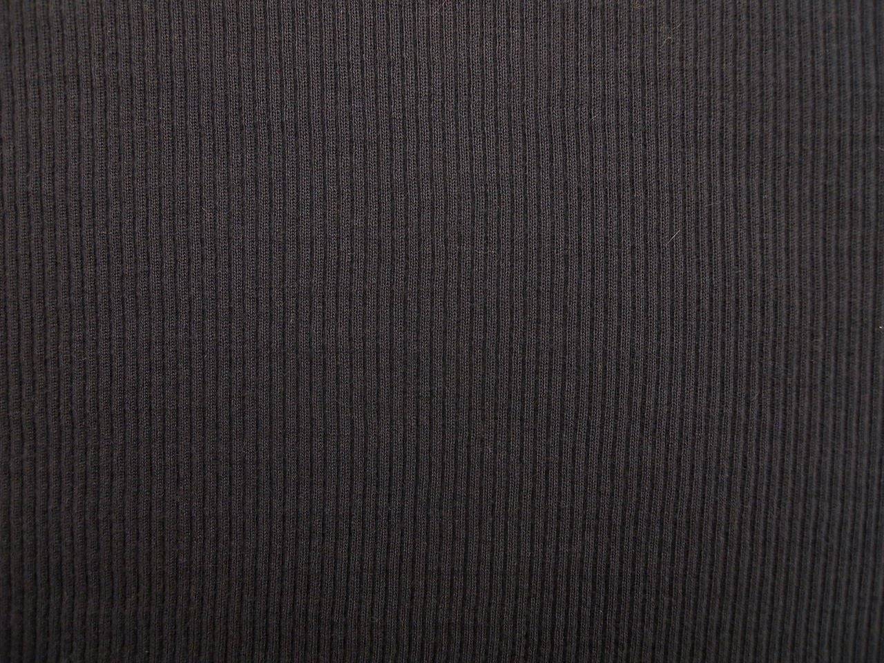 Virgin Wool Rib Knit in Dark Grey0