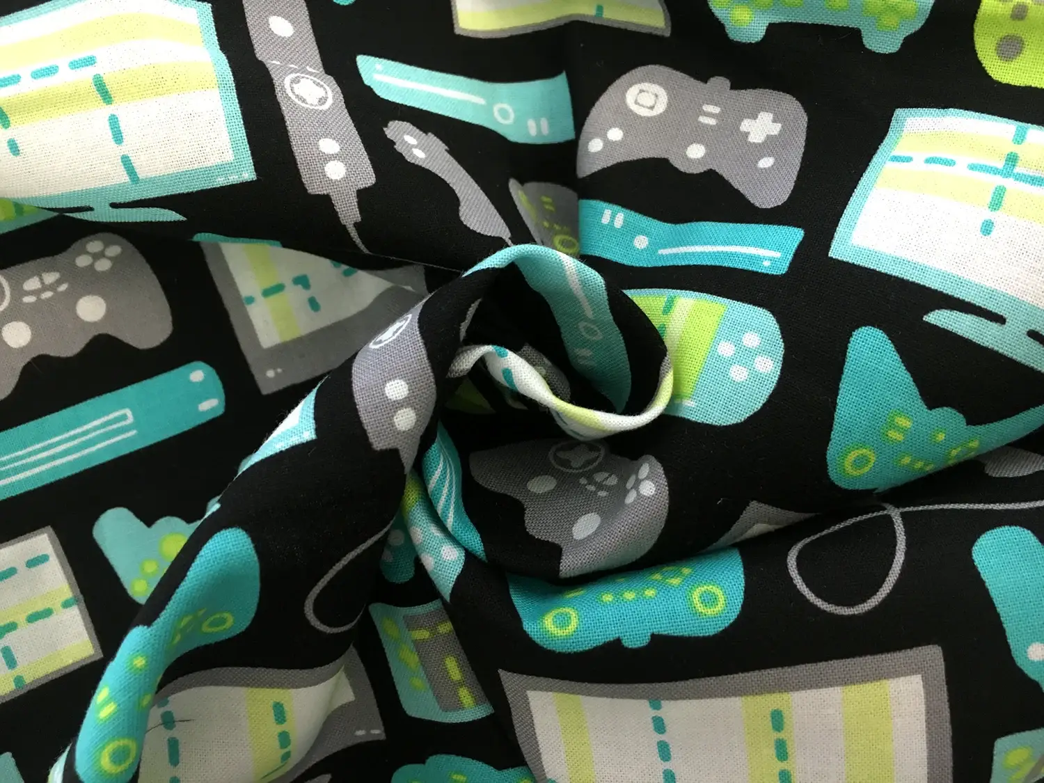 Game Controls Cotton Broadcloth Print1