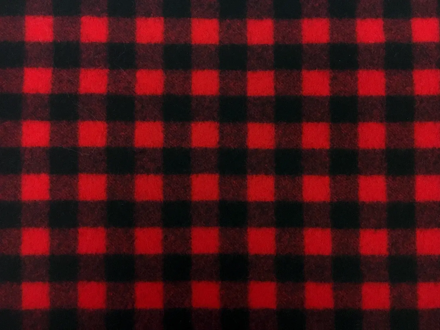 Italian Virgin Wool Doubleface Plaid Coating in Red and Black0