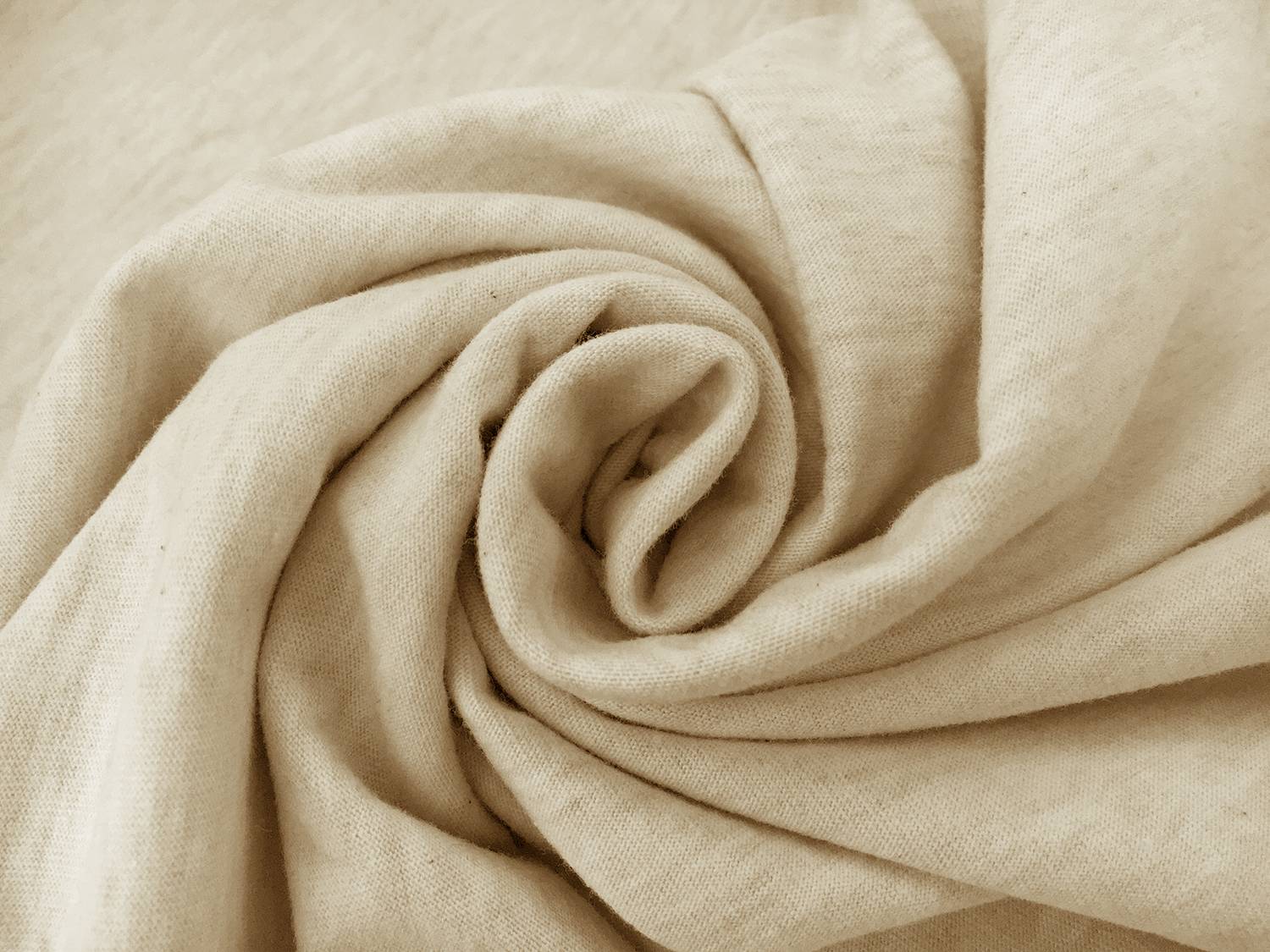 Cotton Jersey in Heather Almond1