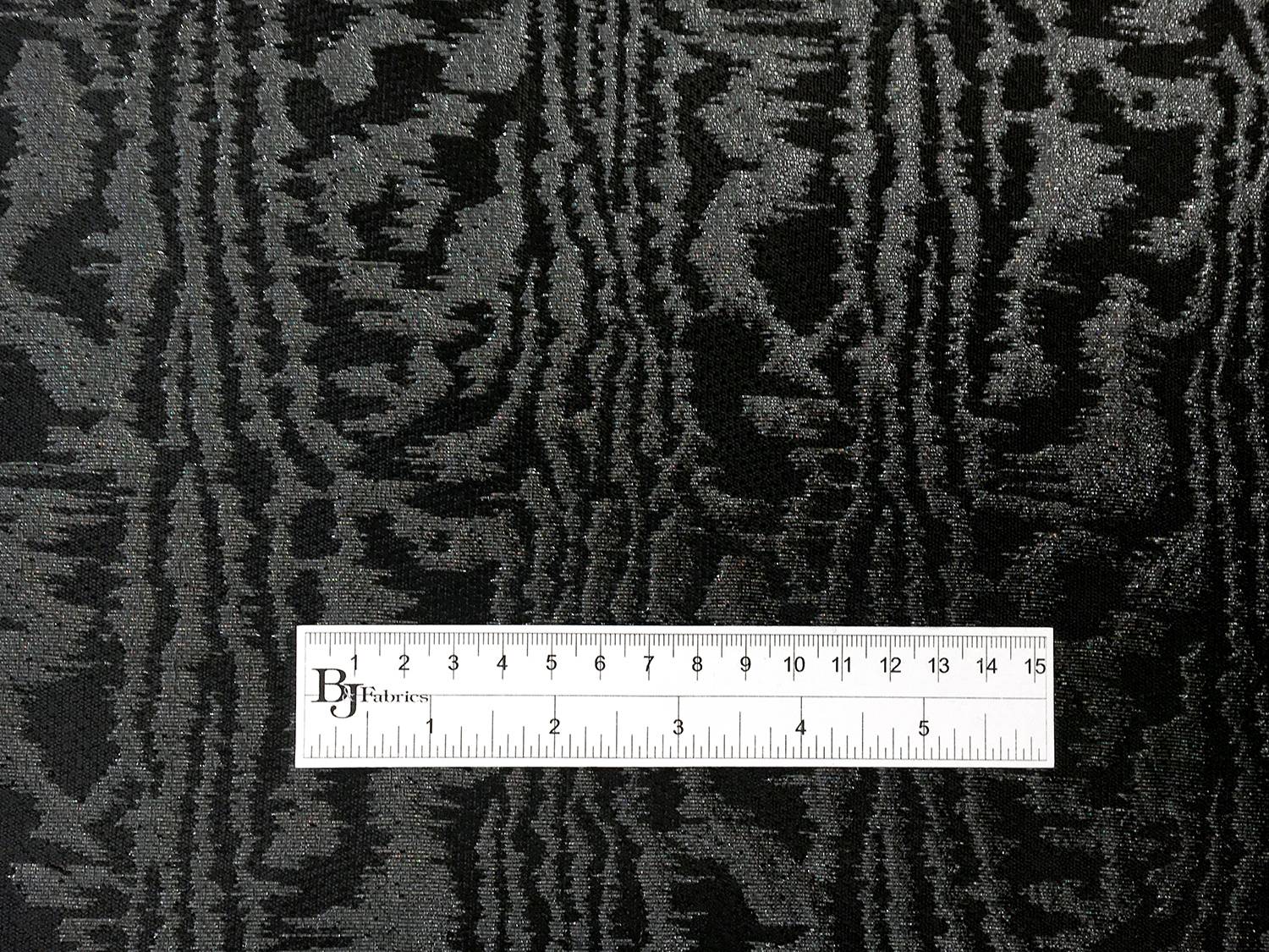 Metallic Moiré Brocade in Black1