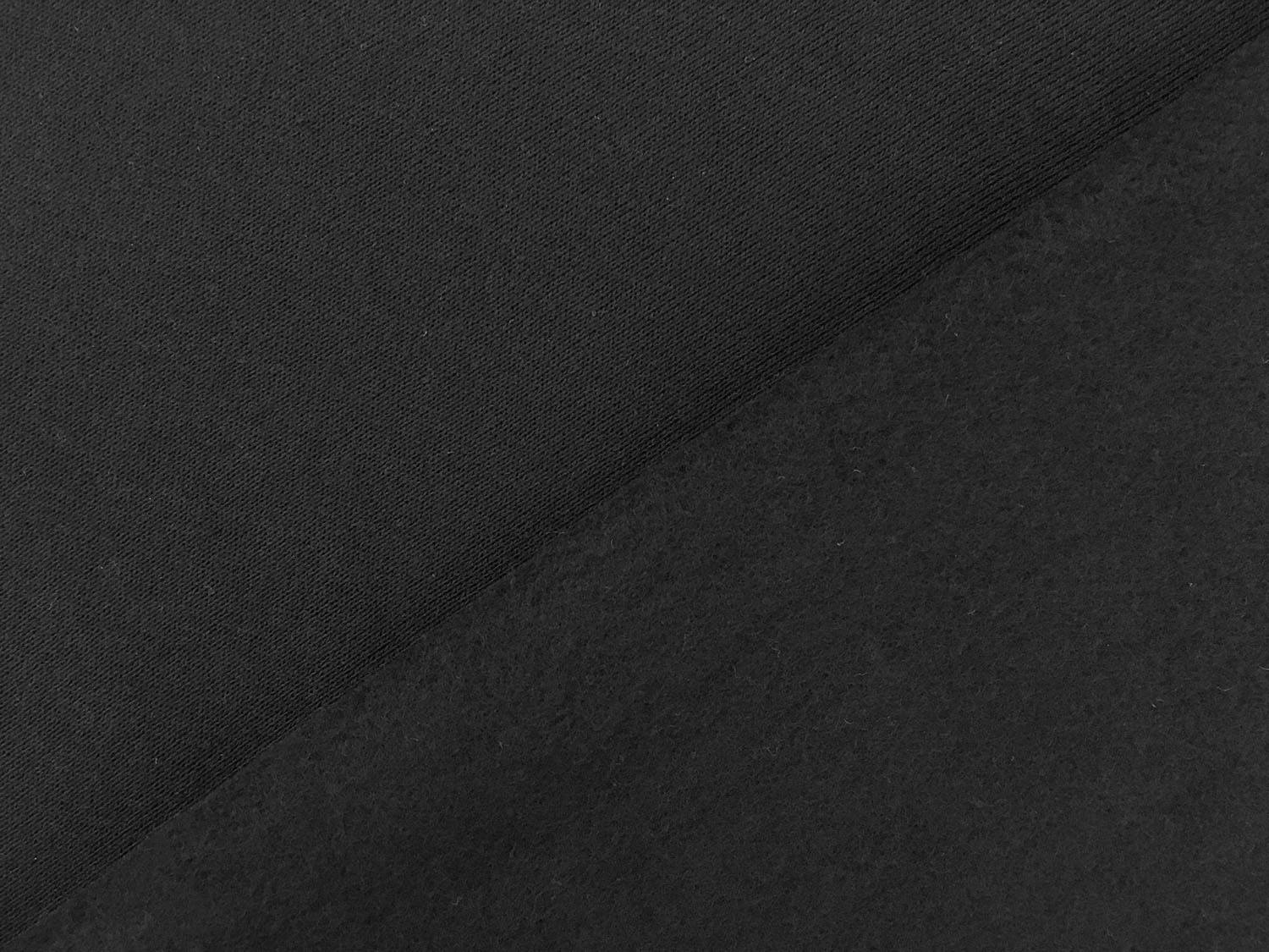 Japanese Cotton Sweatshirt Fleece in Black0