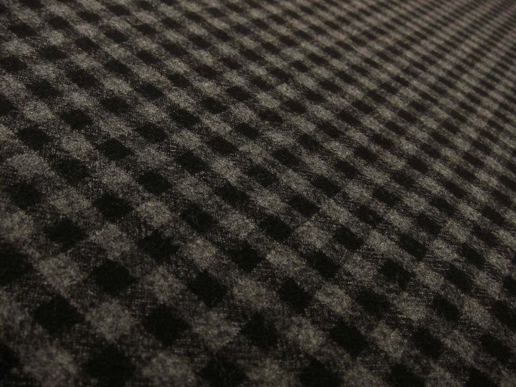 Virgin Wool Lycra Flannel Check0