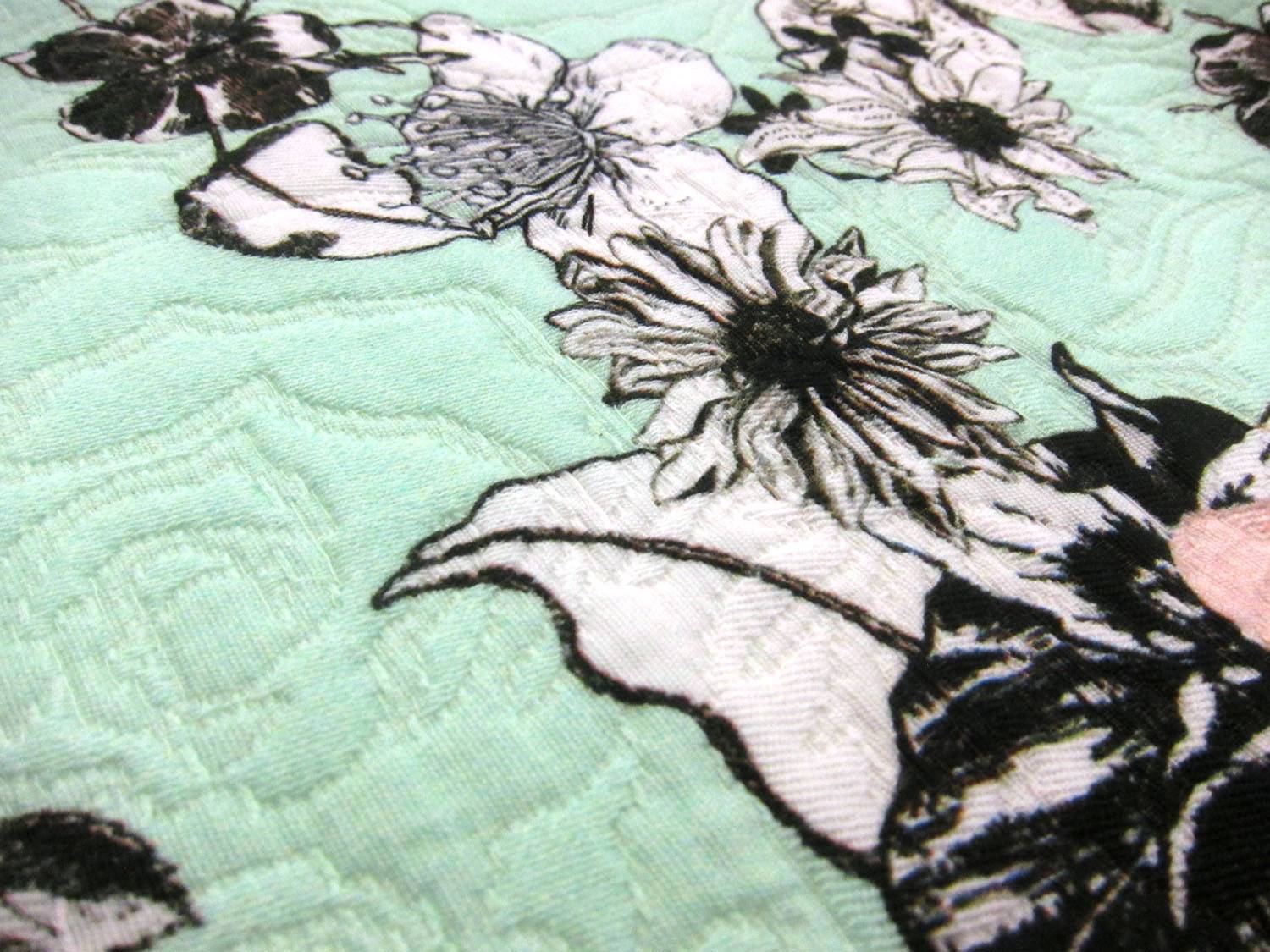 Cotton Blend Matelasse Print 2