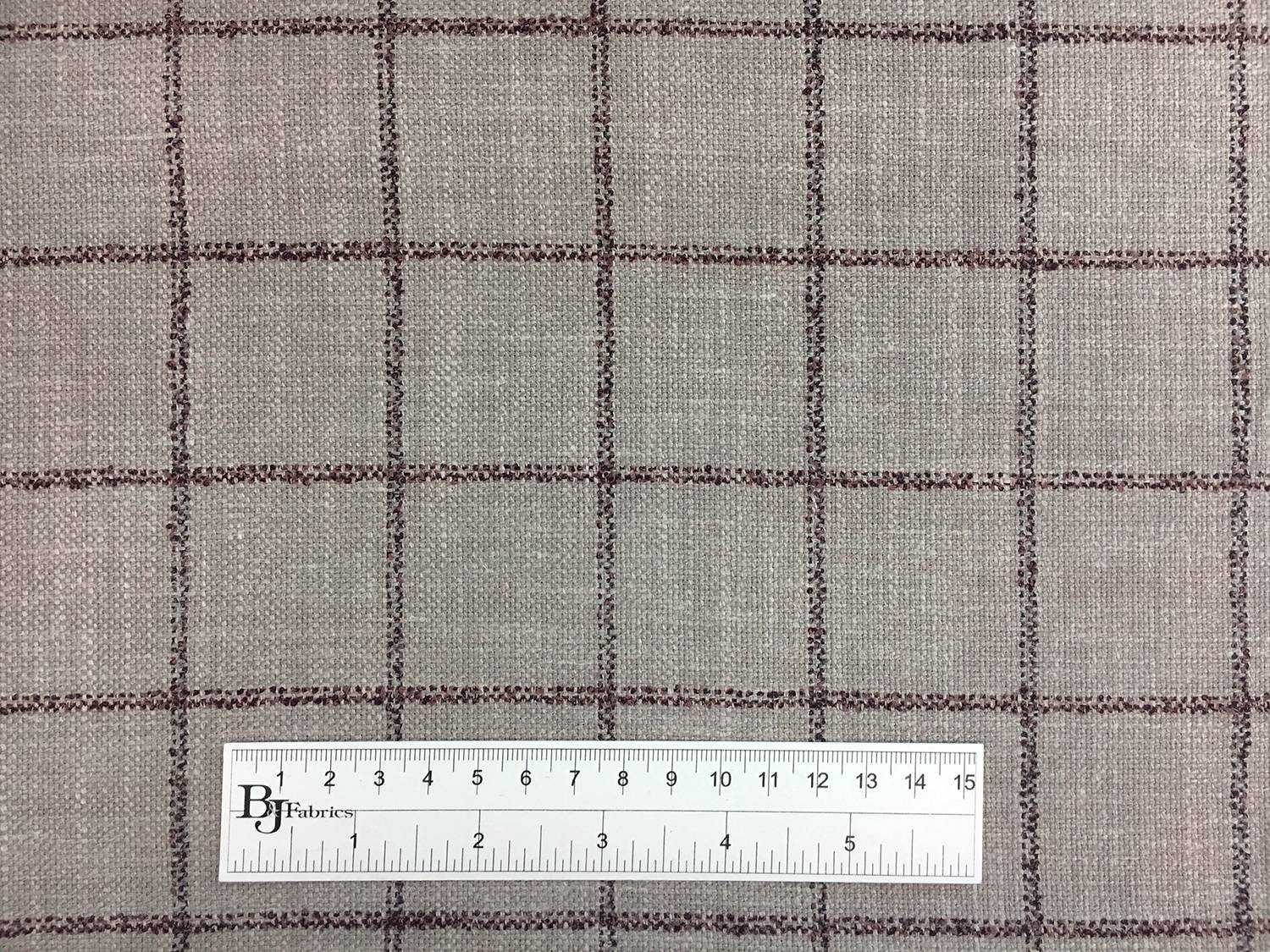 Italian Silk Linen Wool Blend Window Pane in Stone3