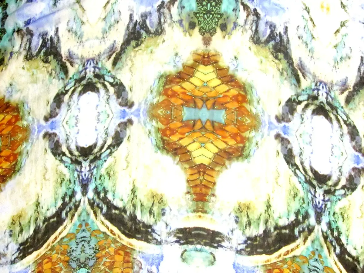 Printed Silk Chiffon0