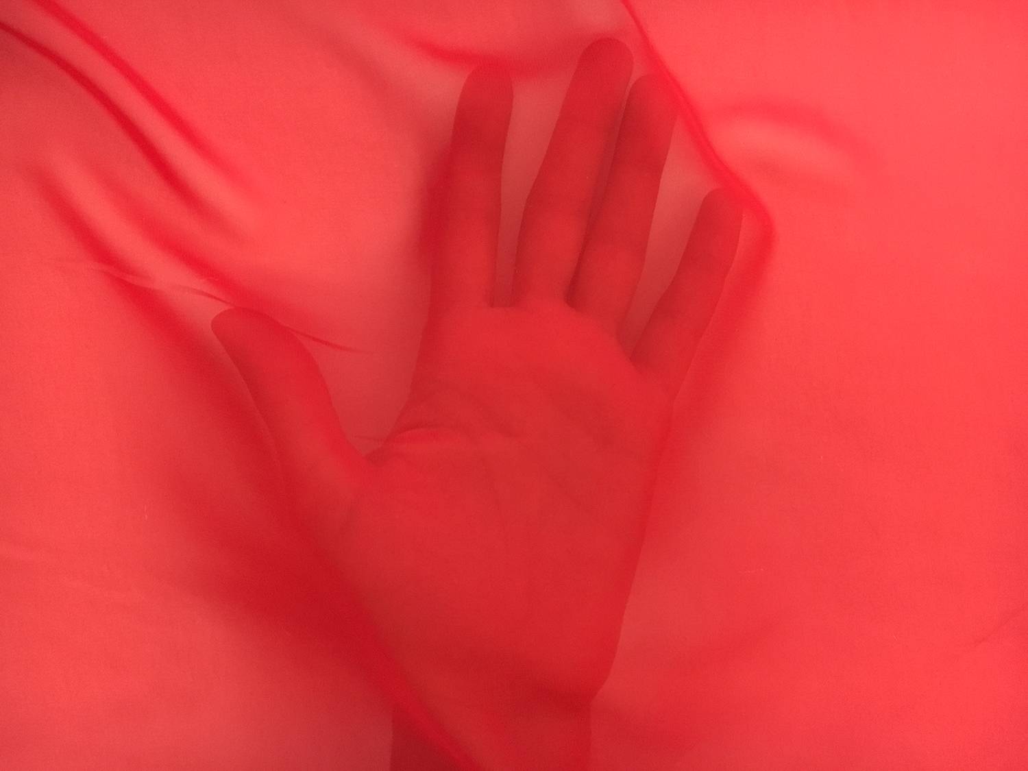 Japanese Polyester Chiffon in Race Car Red2