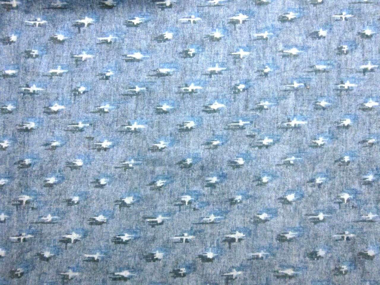 Organic Cotton and Hemp Ikat Print Knit0